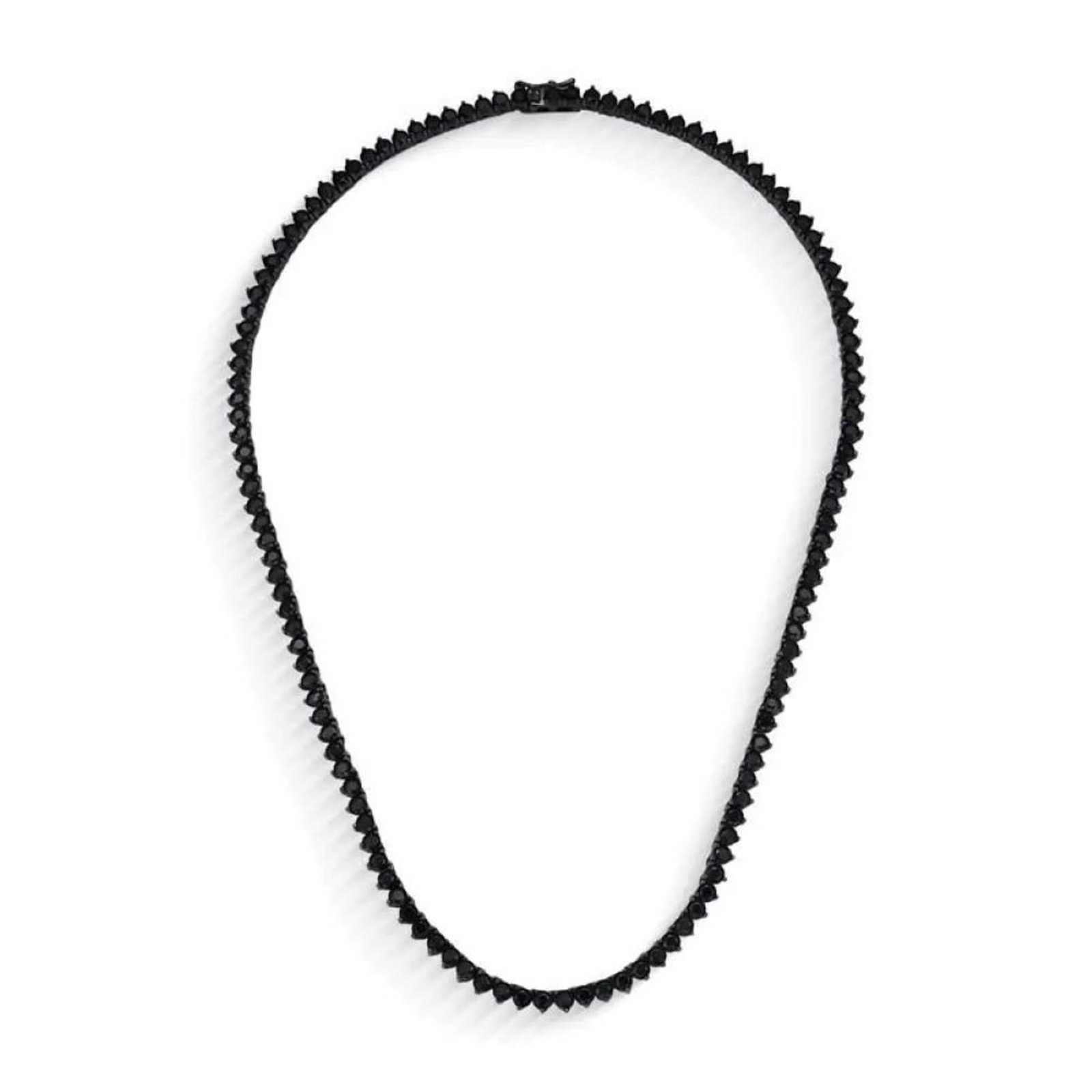 Infantil - Colar Choker Riviera (40 cm) Negra Semijoia Banhada a Ródio Negro Ania Store