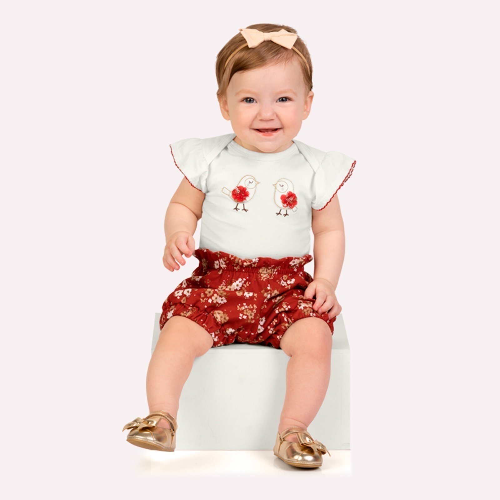 Infantil - Conjunto Menina Bordado Milon