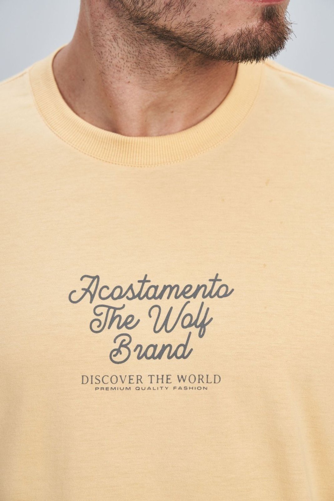 Vista 3 Camiseta Discover The World Masculina Acostamento ACOSTAMENTO MASCULINO loiro ACOSTAMENTO MASCULINO loiro
