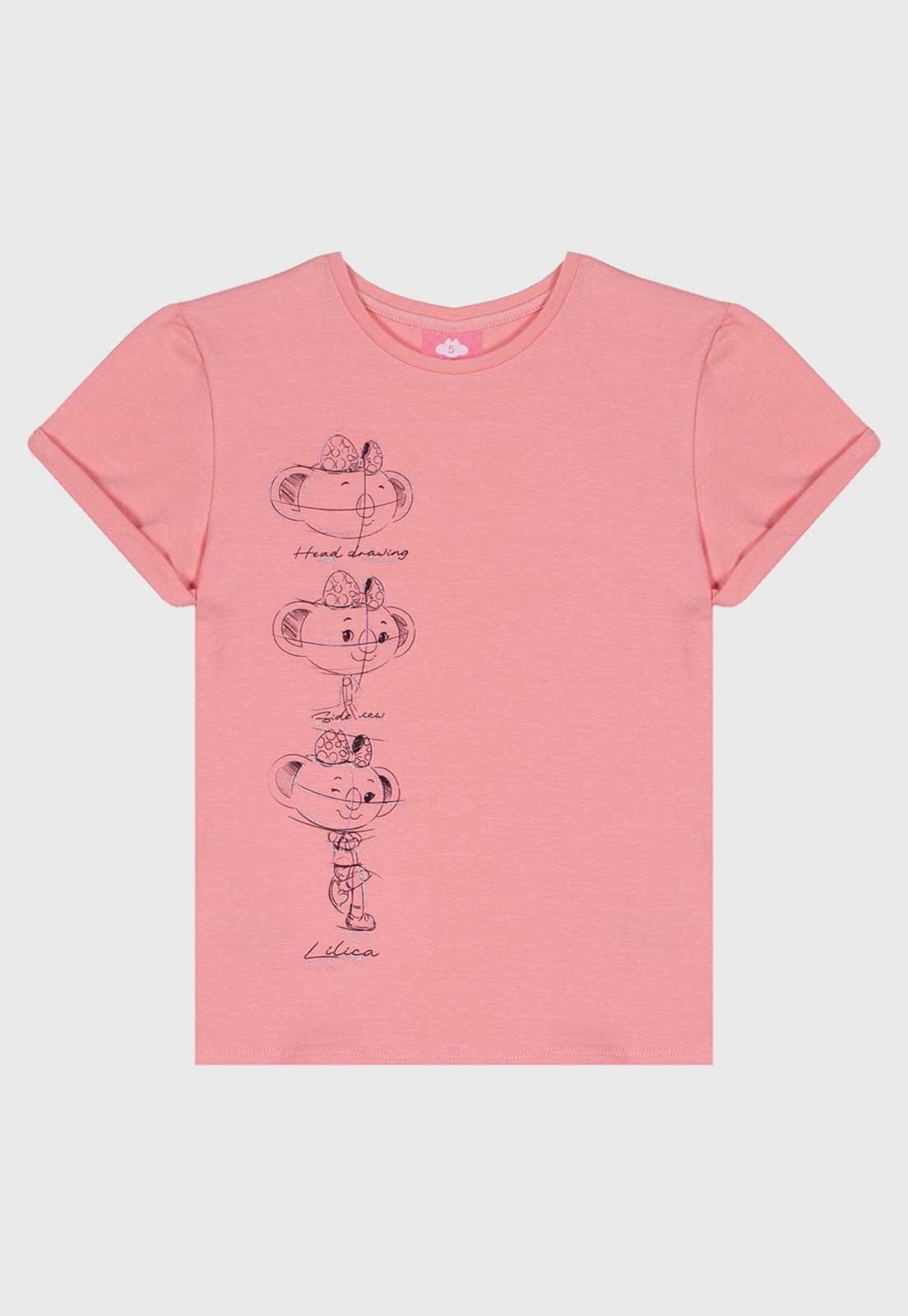 Blusa Lilica Ripilica Estampa Personagem Rosa