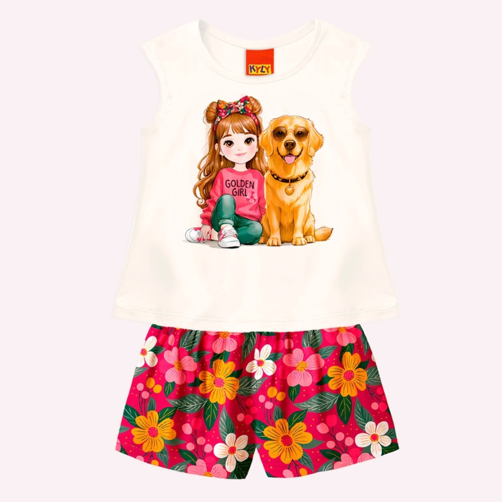 Infantil - Conjunto Menina Estampa Kyly