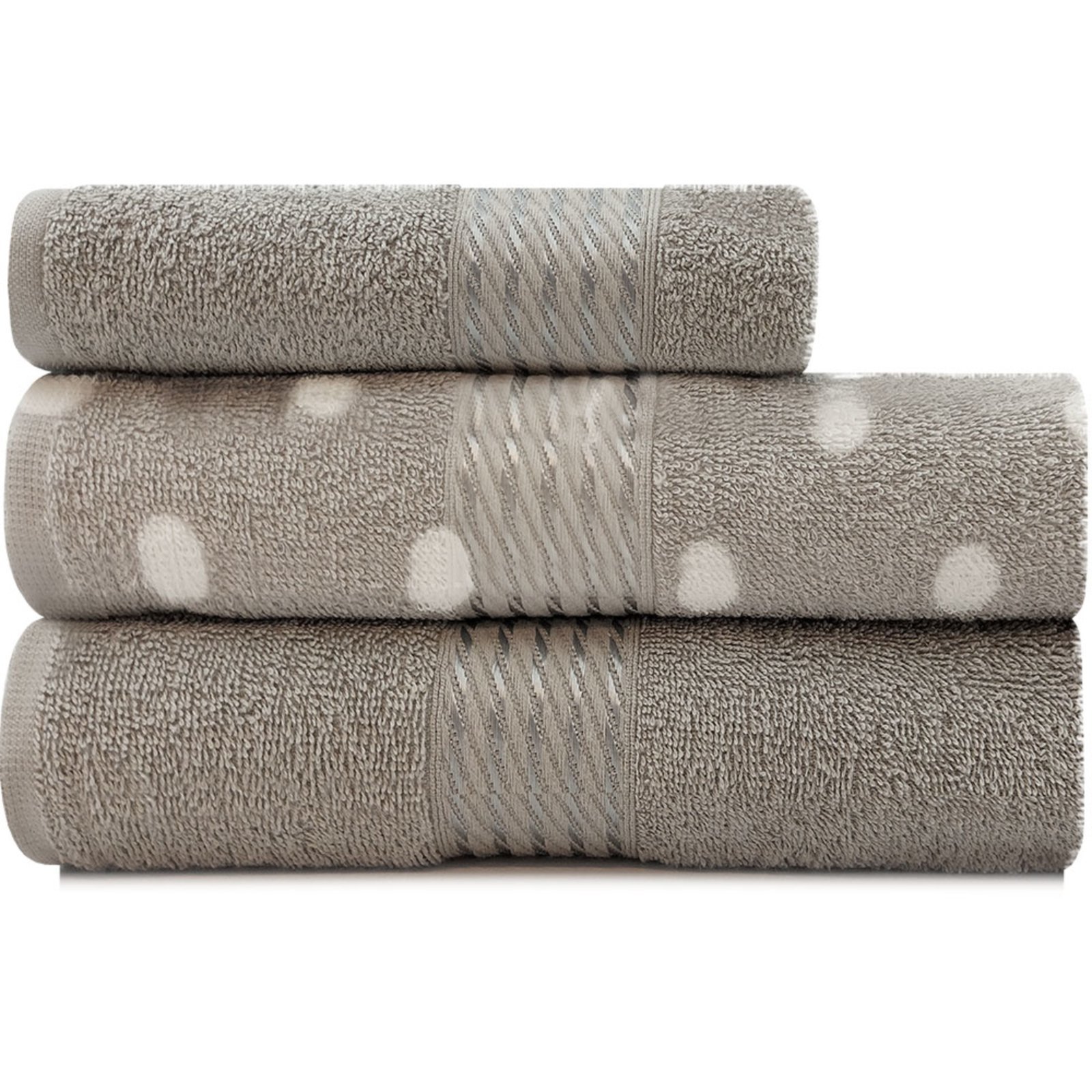Kit Toalha 3 Peças Banho + Rosto 100% Algodão Felpudo Prisma Dohler – Emcompre