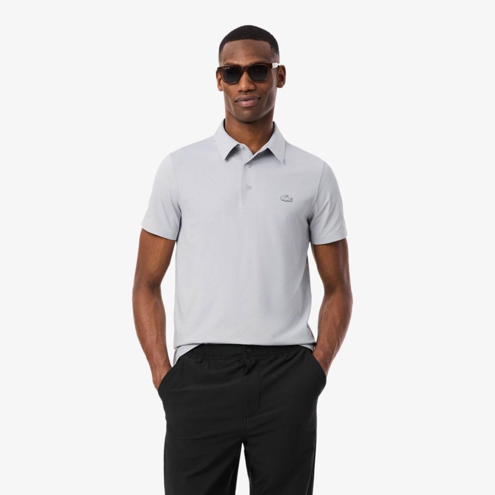 Polo Commuter - Modelagem reta Cinza