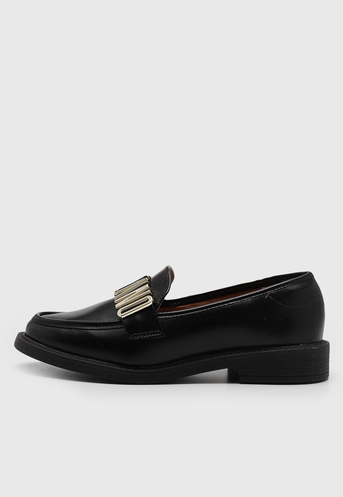 Mocassim Vizzano Detalhe Metalizado Preto