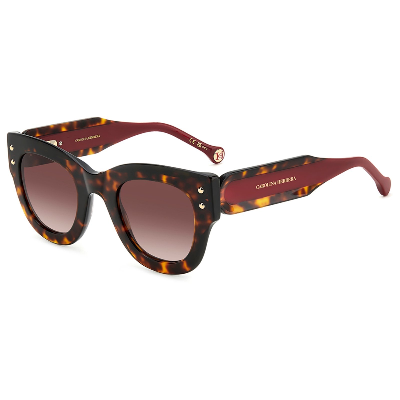 Óculos de Sol Carolina Herrera Her 0222/S O63 – Marrom Havana 47