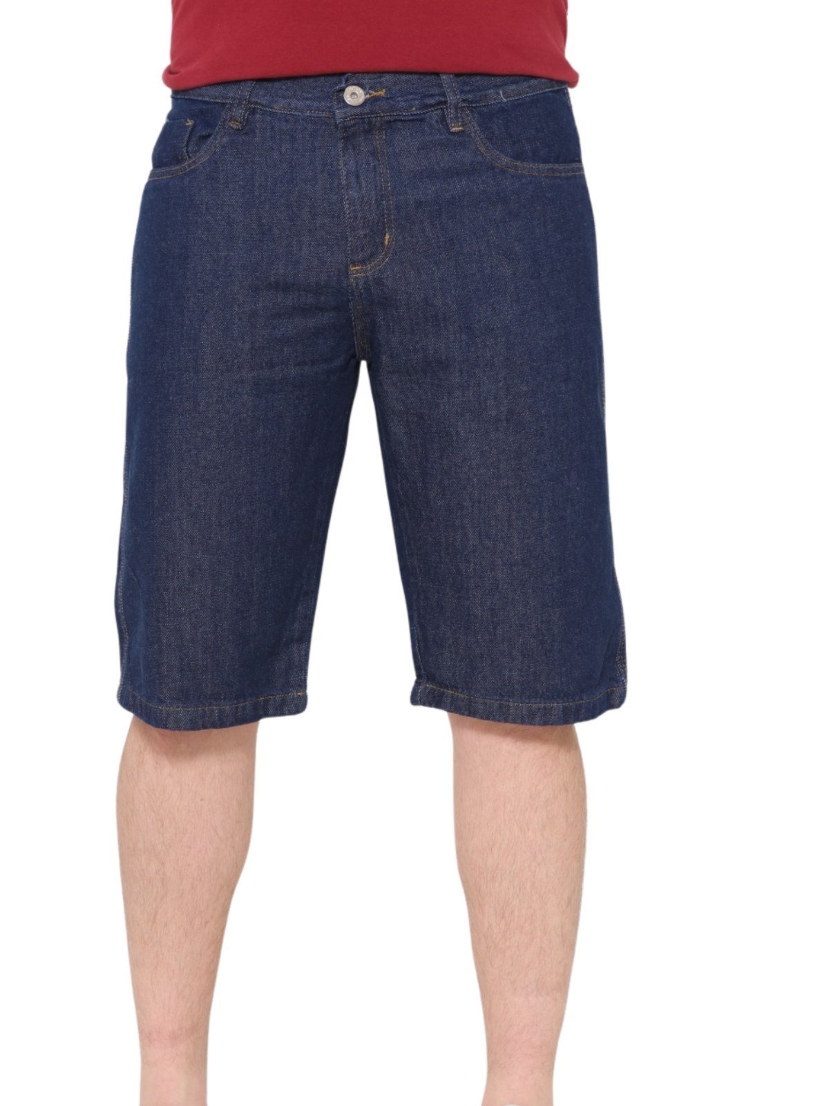 Bermuda Masculina Jeans Light Balão Azul Escuro