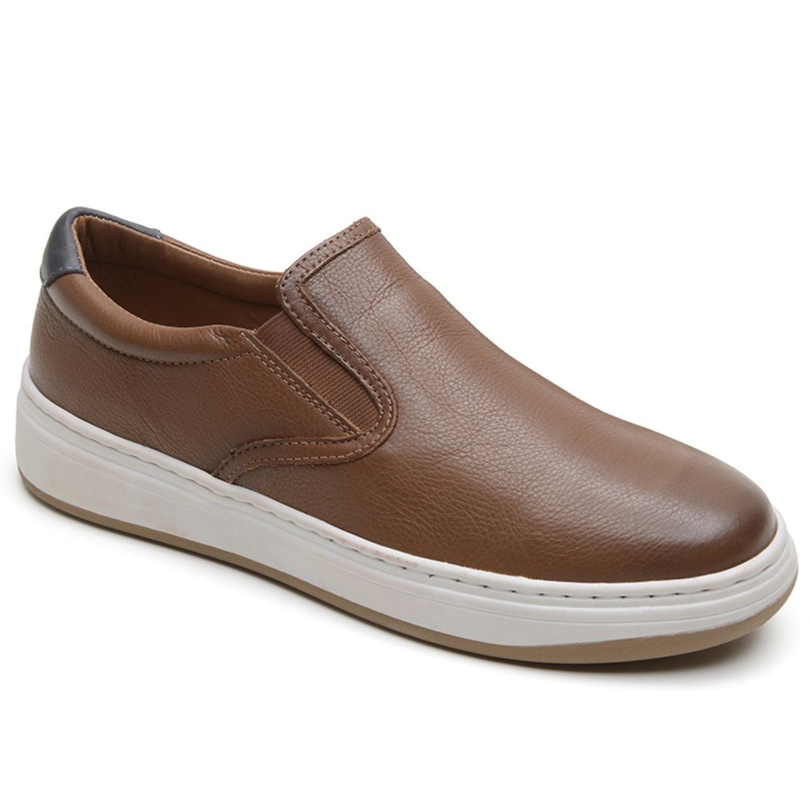 Tenis Yacht Masculino Couro Legitimo Confortavel Luxo