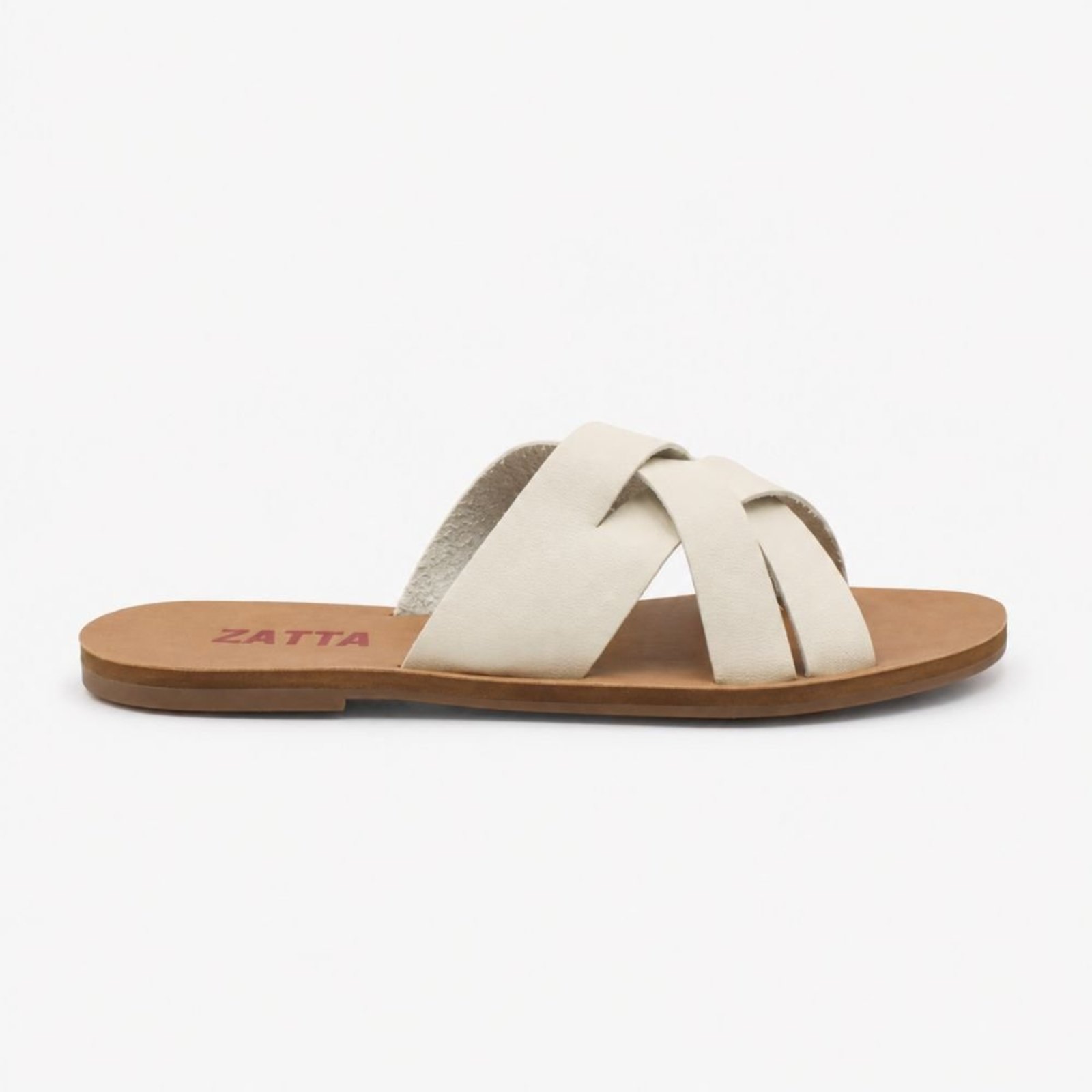 Rasteira Zatta Transpassada Ágata Off White
