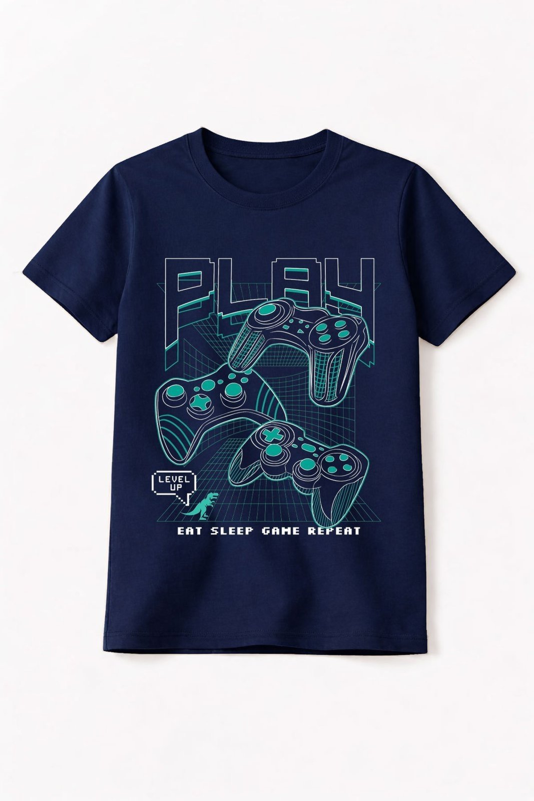 Infantil - Camiseta Masculina Algodão Play Marinho - Babei no Look