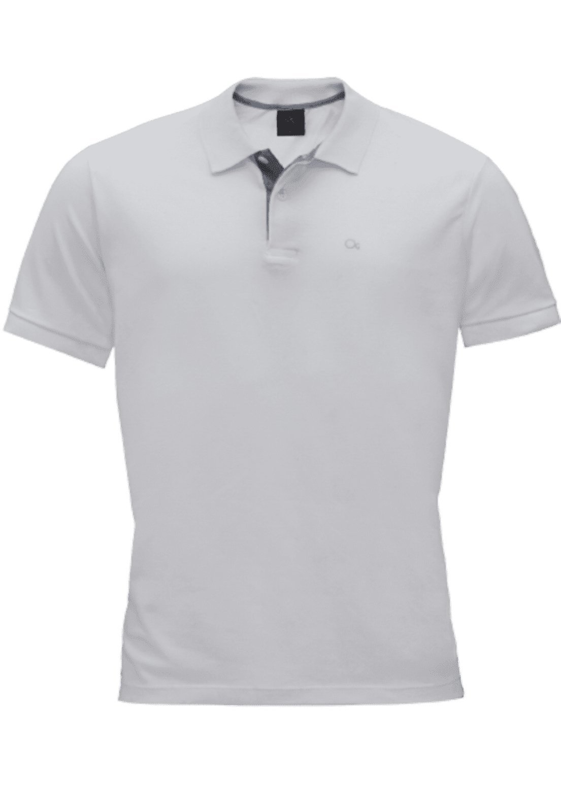 Camisa Polo Basica Ogochi Slim Fit Branco