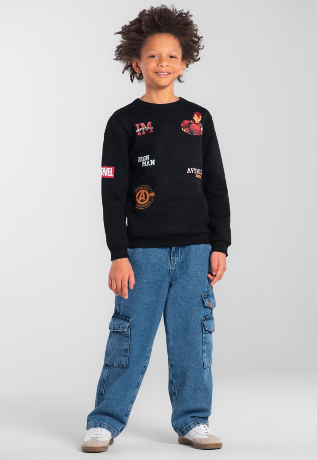 Infantil - Blusão Brandili Marvel Preto