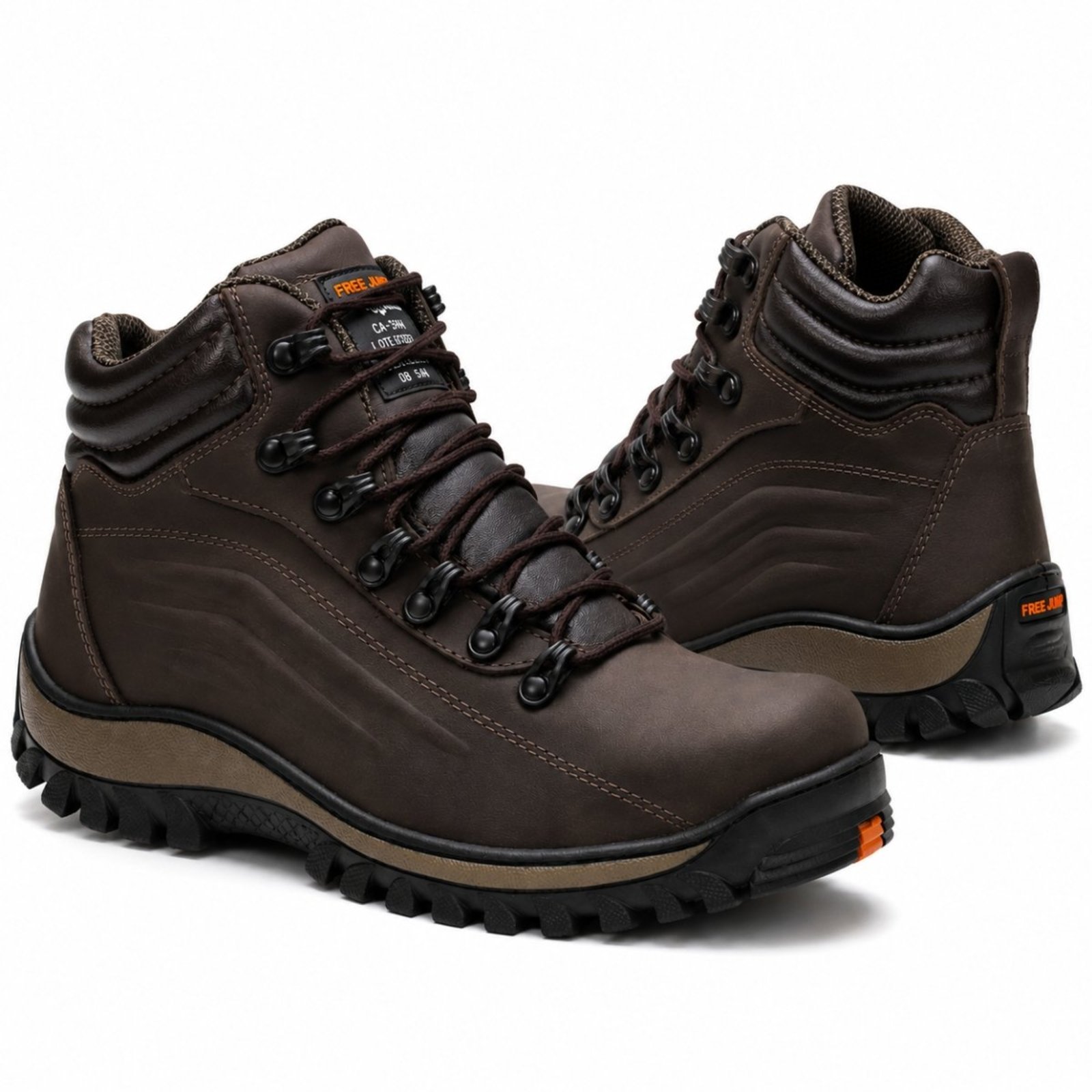 Coturno Rovetto Masculino Tratorado conforto Estilo Couro Resistente Palmilha em GEL