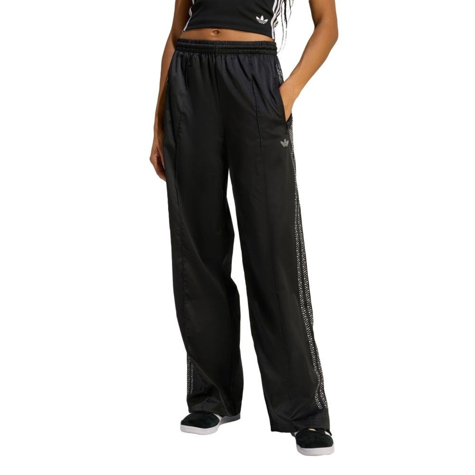 CALÇA ESPORTIVA FOLGADA PEARL FIREBIRD adidas Originals Preto