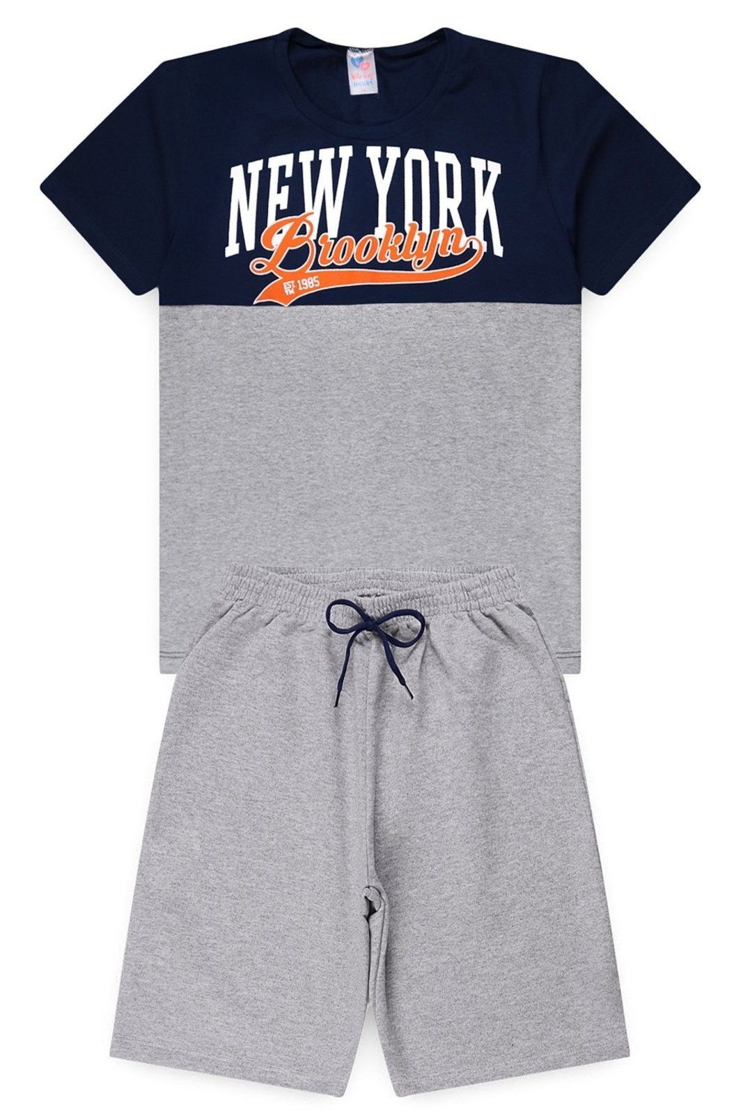 Infantil - Conjunto Juvenil Verão Masculino New York Brooklyn
