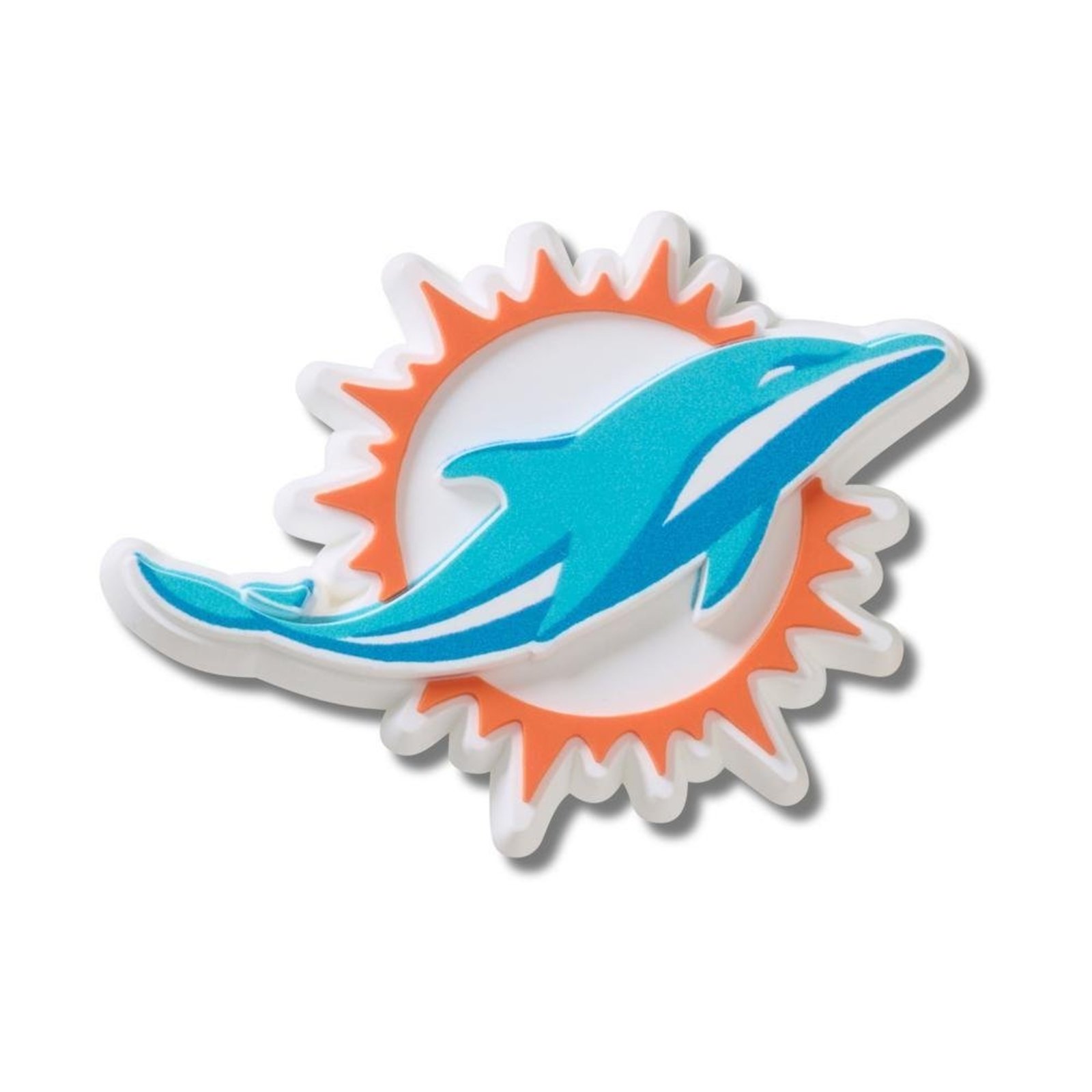 Infantil - Jibbitz™ Nfl Miami Dolphins Logo Único Branco