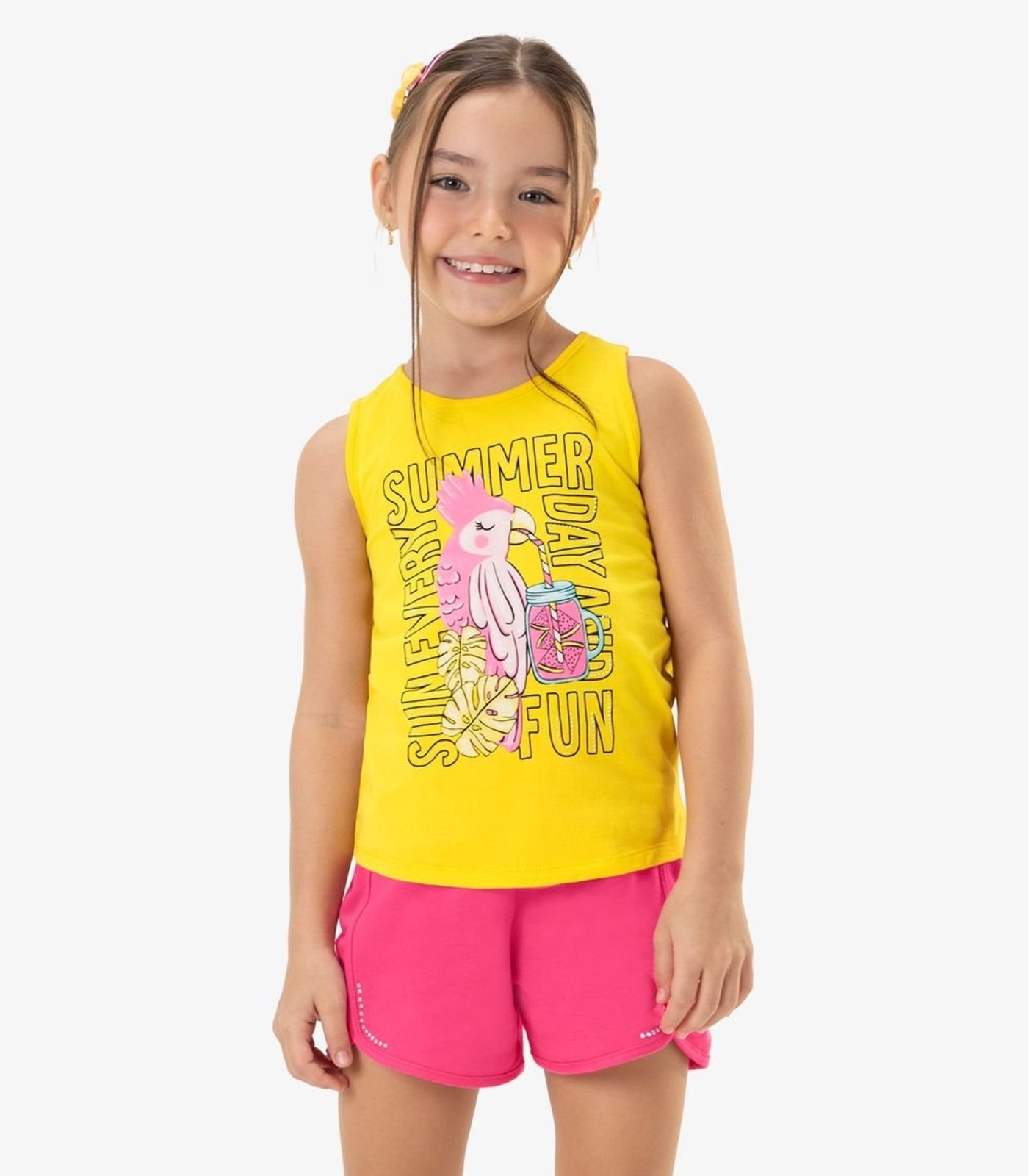 Infantil - Regata Feminina Rovi Amarelo