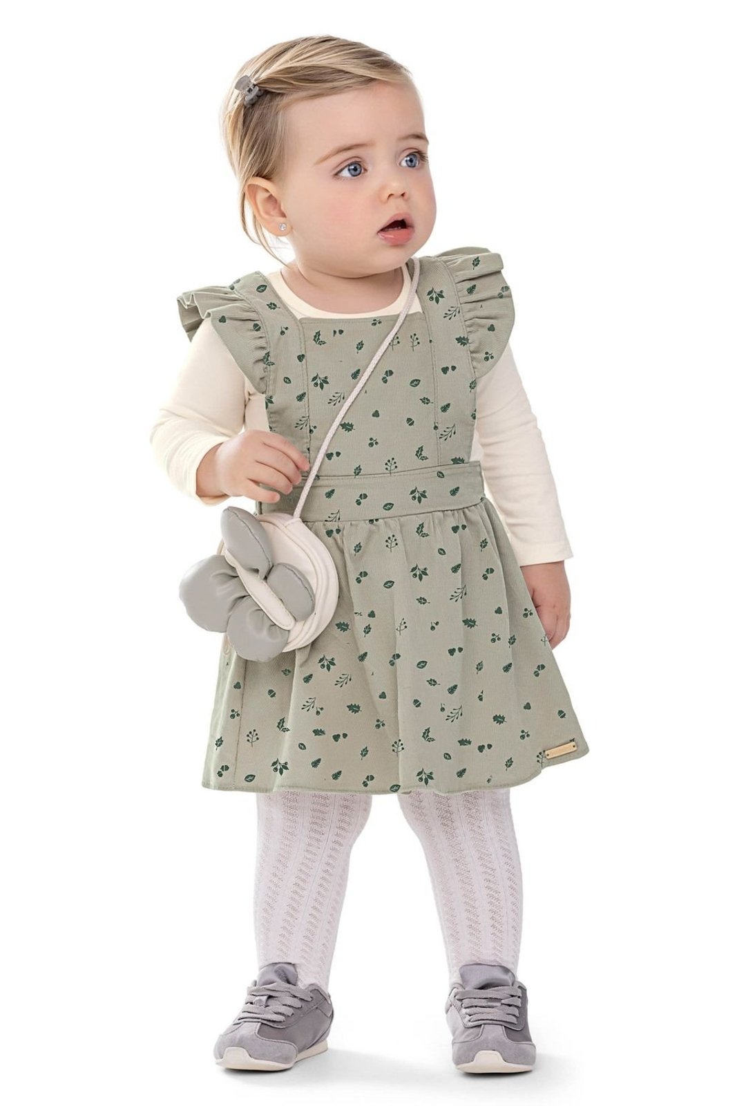 Infantil - Conjunto Menina Veludo Colorittá Verde
