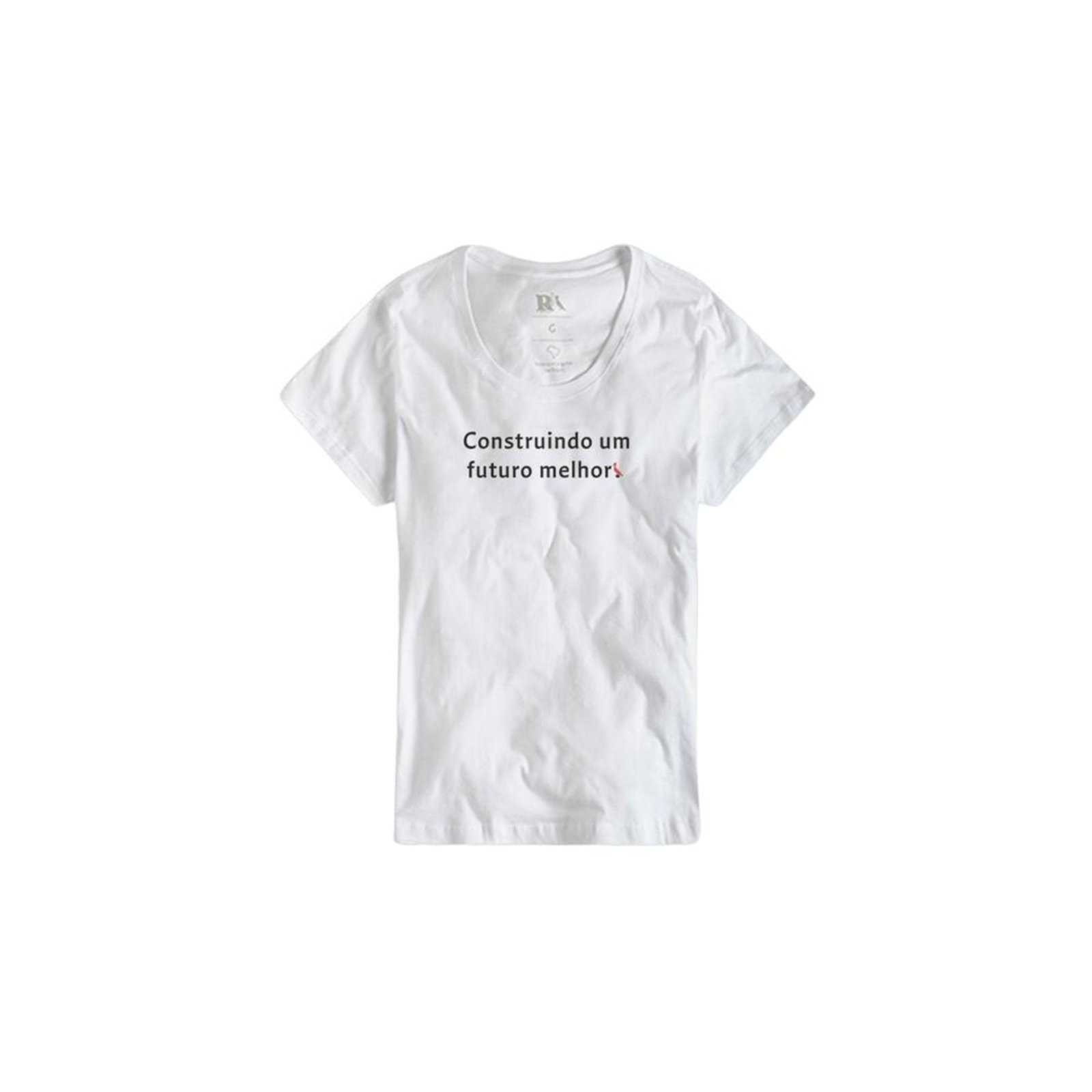 Camiseta Fem Est Construindo Um Futuro Reserva Branco