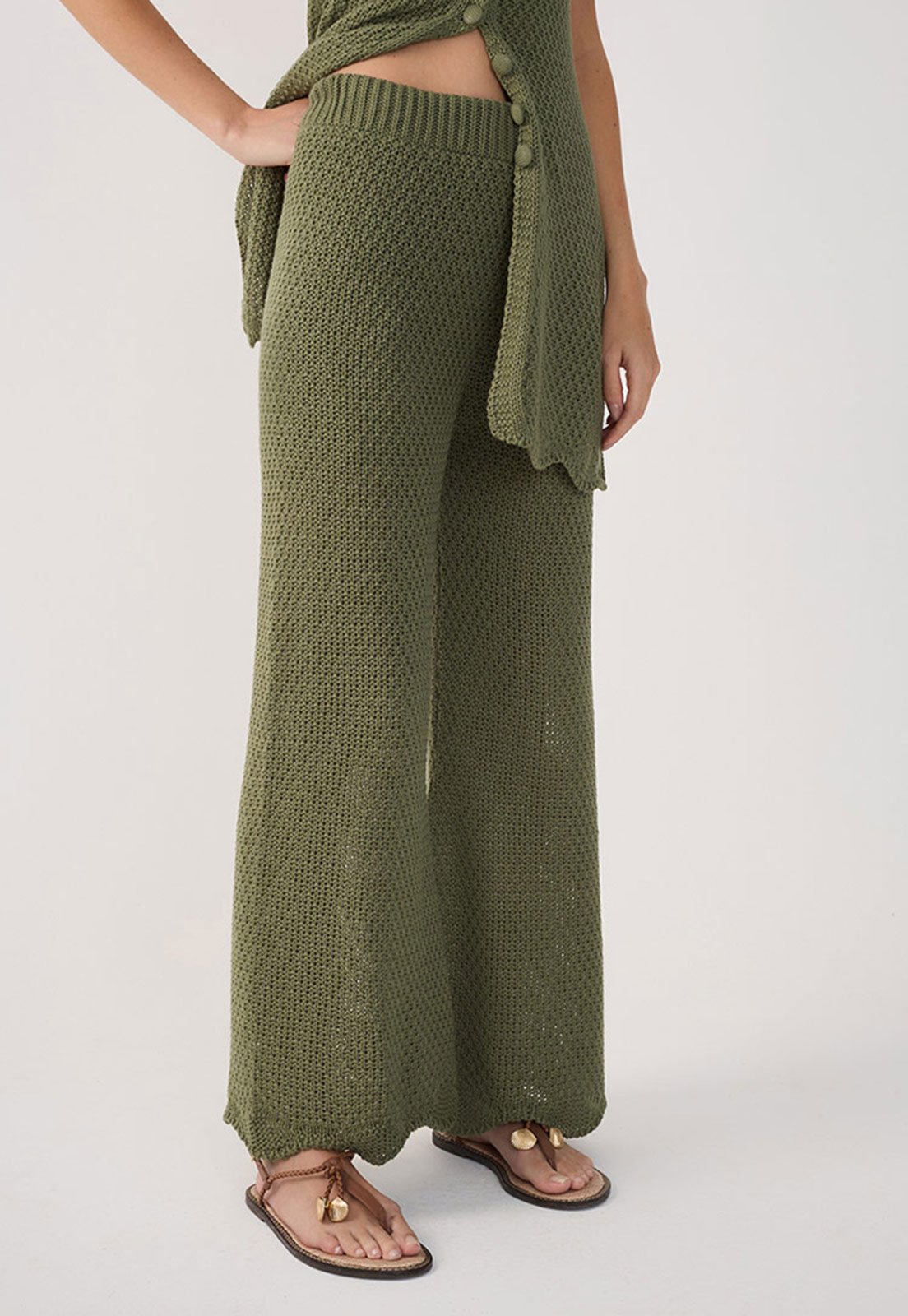 Calça Dress To Cenoura Xadrez Verde