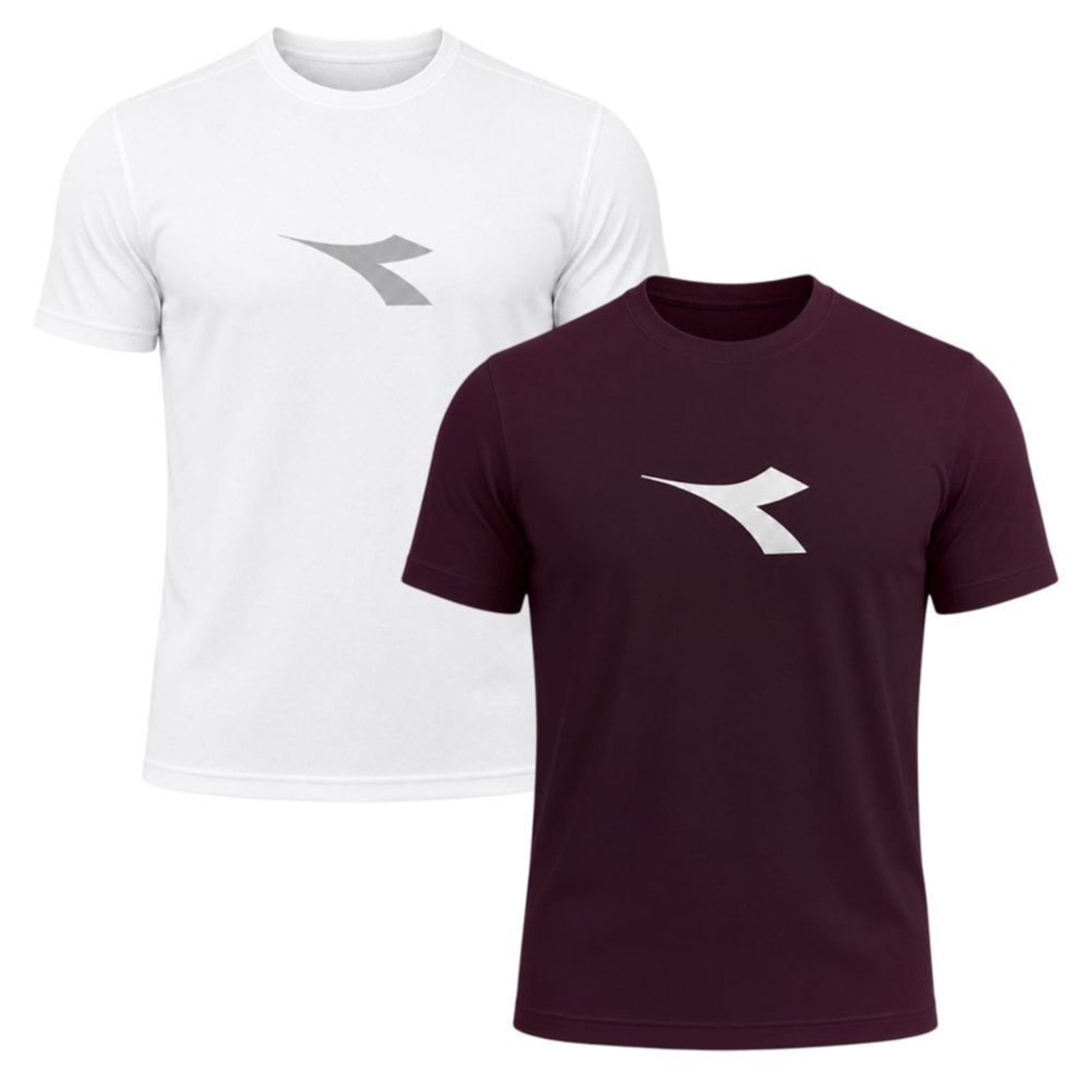 Kit 2 Camisetas Diadora Big Logo Masculino - Branco - Diadora