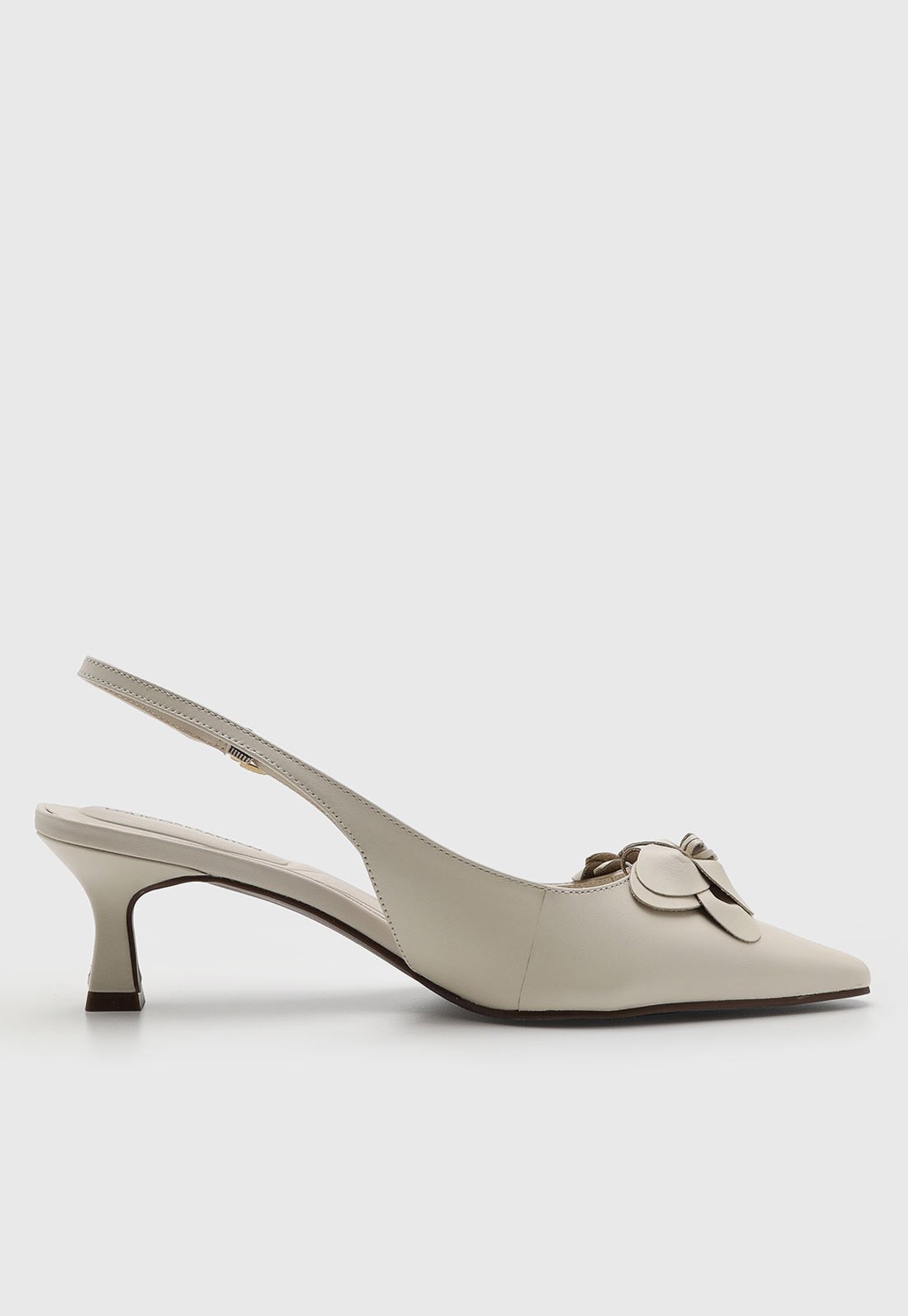 Vista 3 Scarpin Feminino Loucos e Santos Floral Off-White off-white white Loucos e Santos off-white white