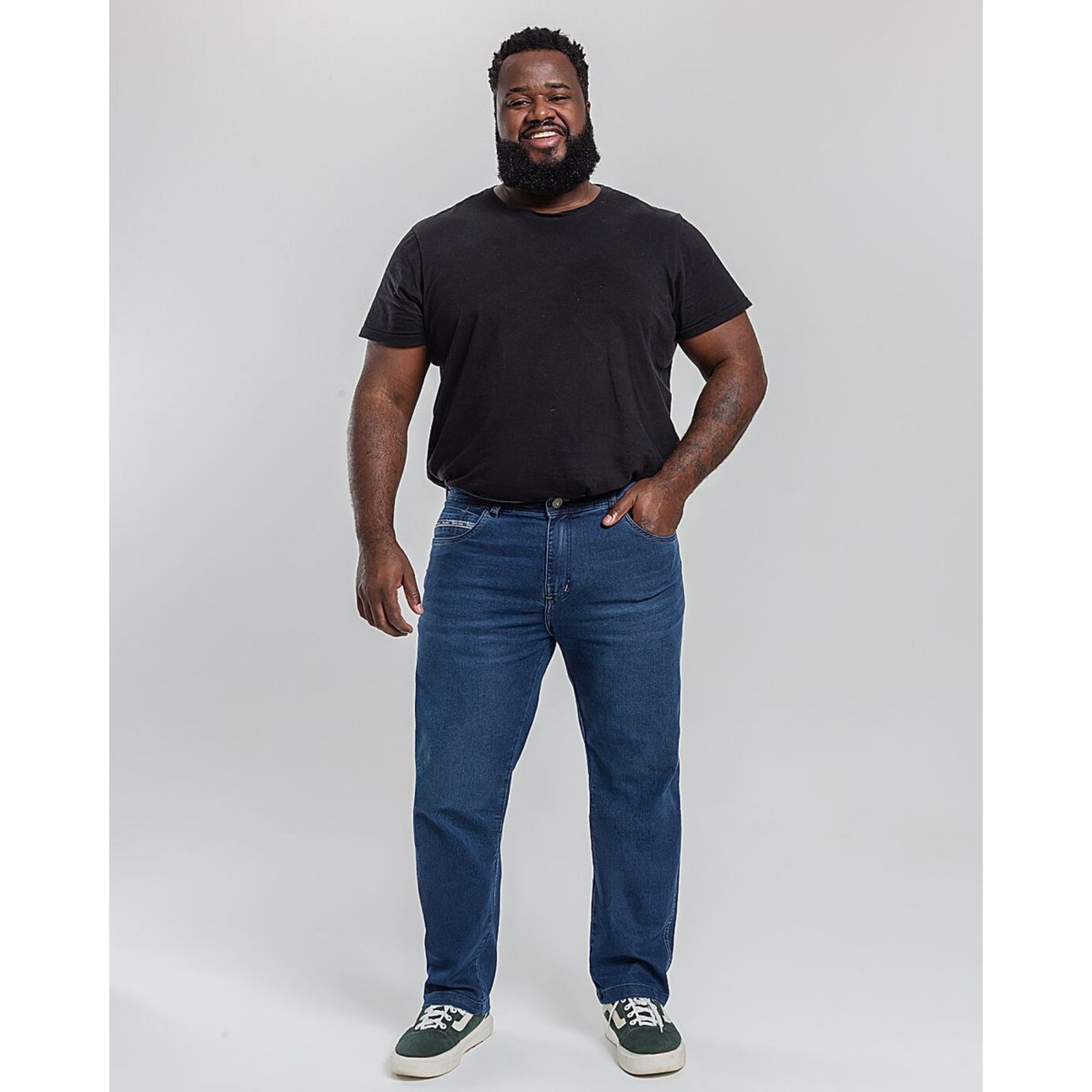 Calça Masculina Reta Plus Size