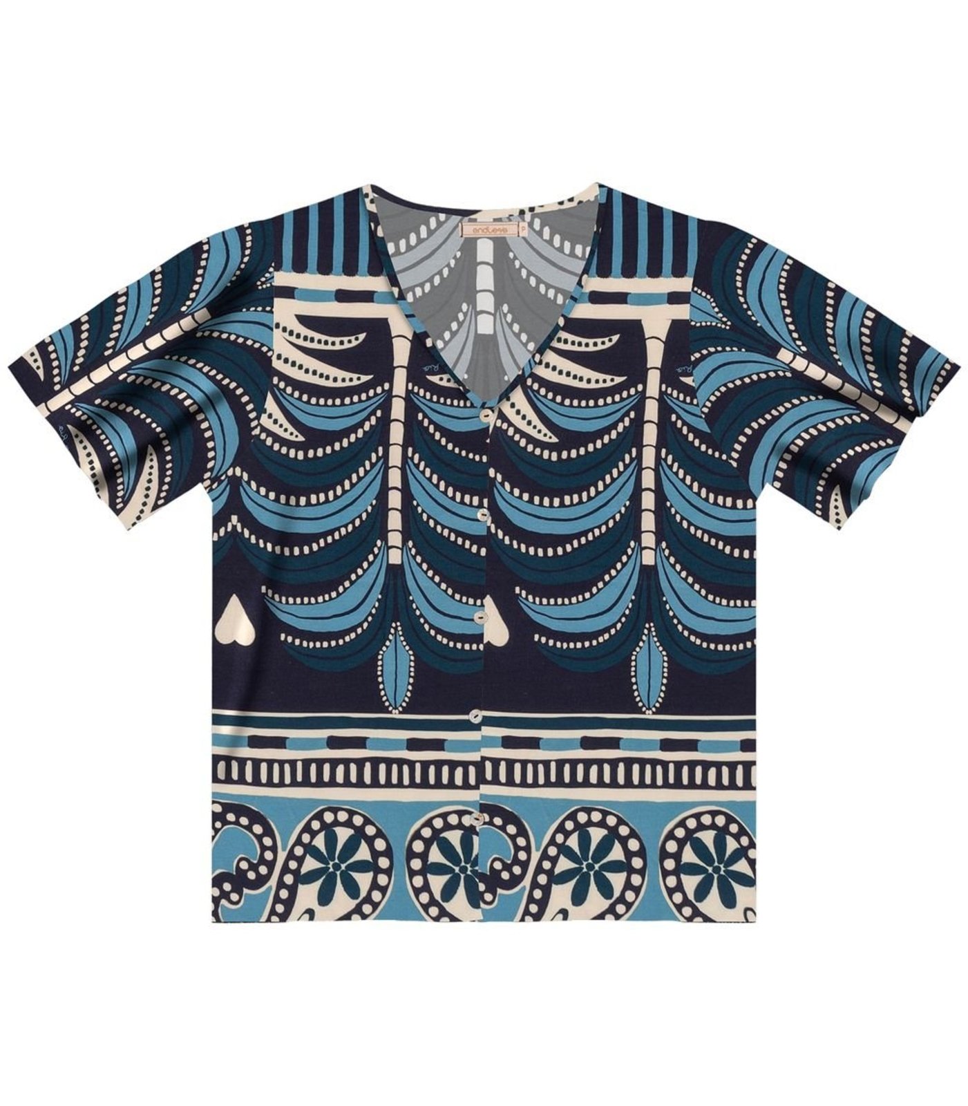 Blusa Feminina Estampada Endless Azul