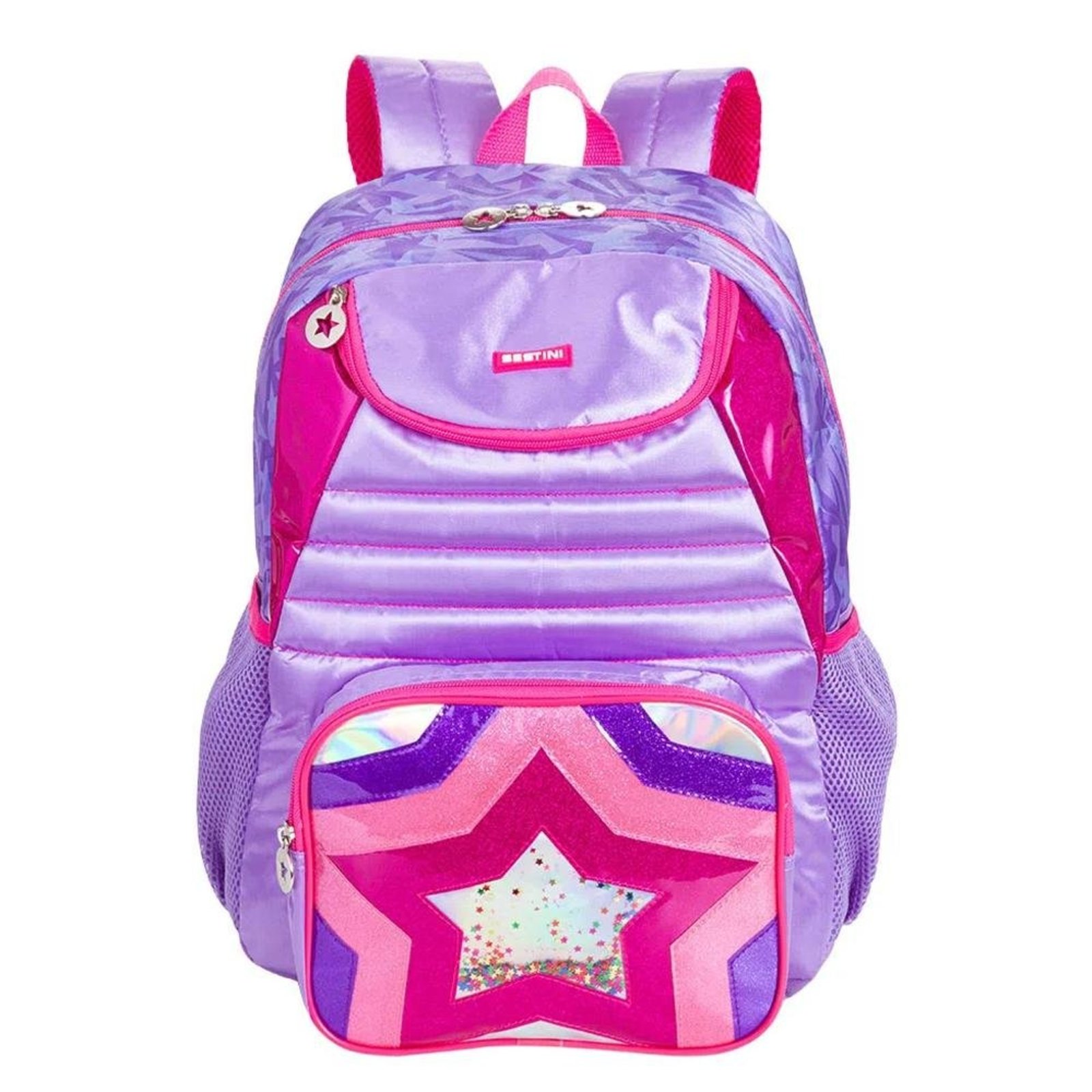 Infantil - Mochila Sestini Y Star Escolar Grande Roxo Lilás