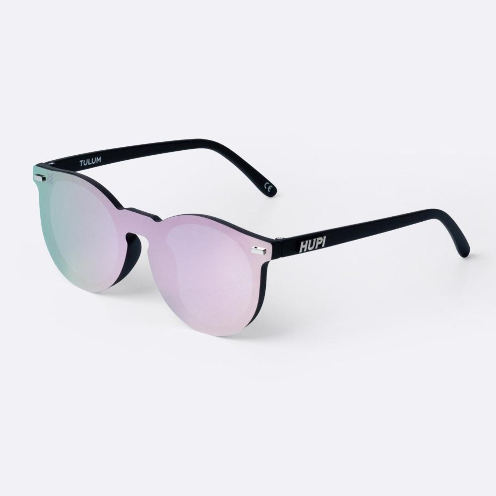 Óculos HUPI Tulum Preto – Lente Rosa Espelhado 2.0 Preto