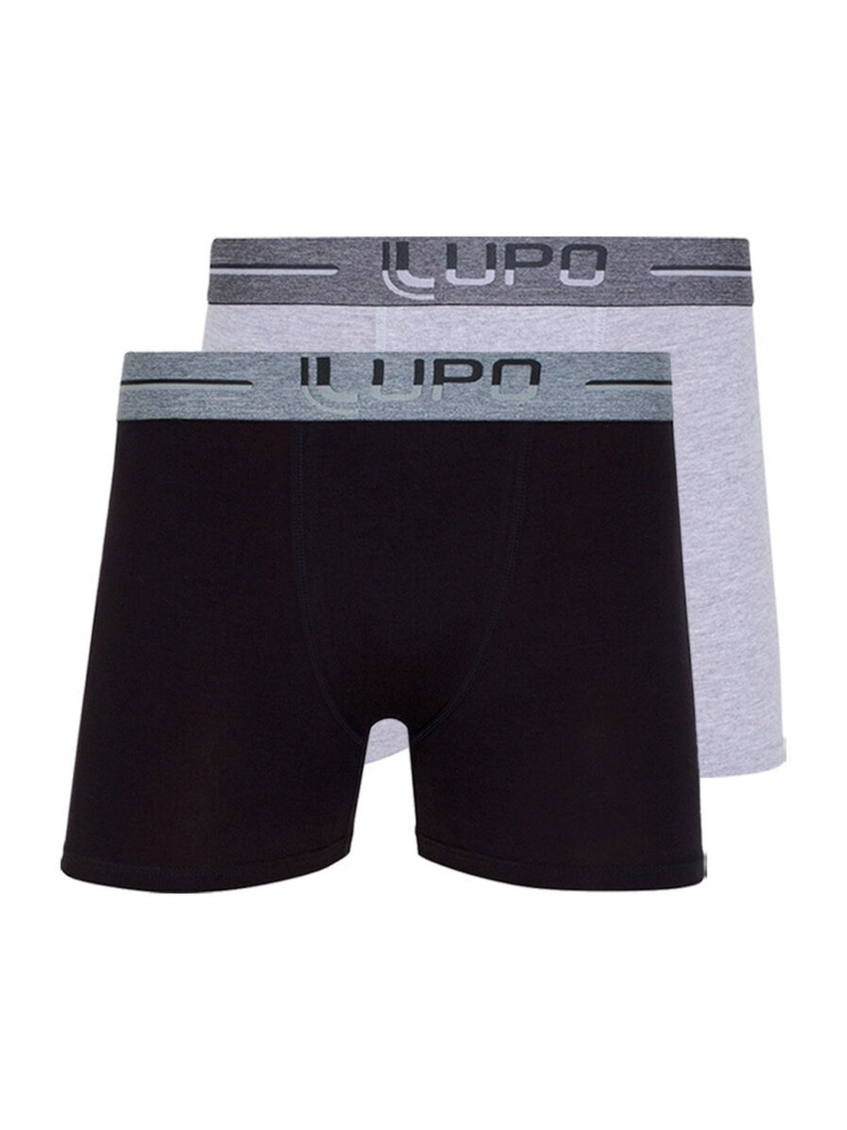 Kit com 2 Cuecas Boxer Lupo 784-016 Cinza