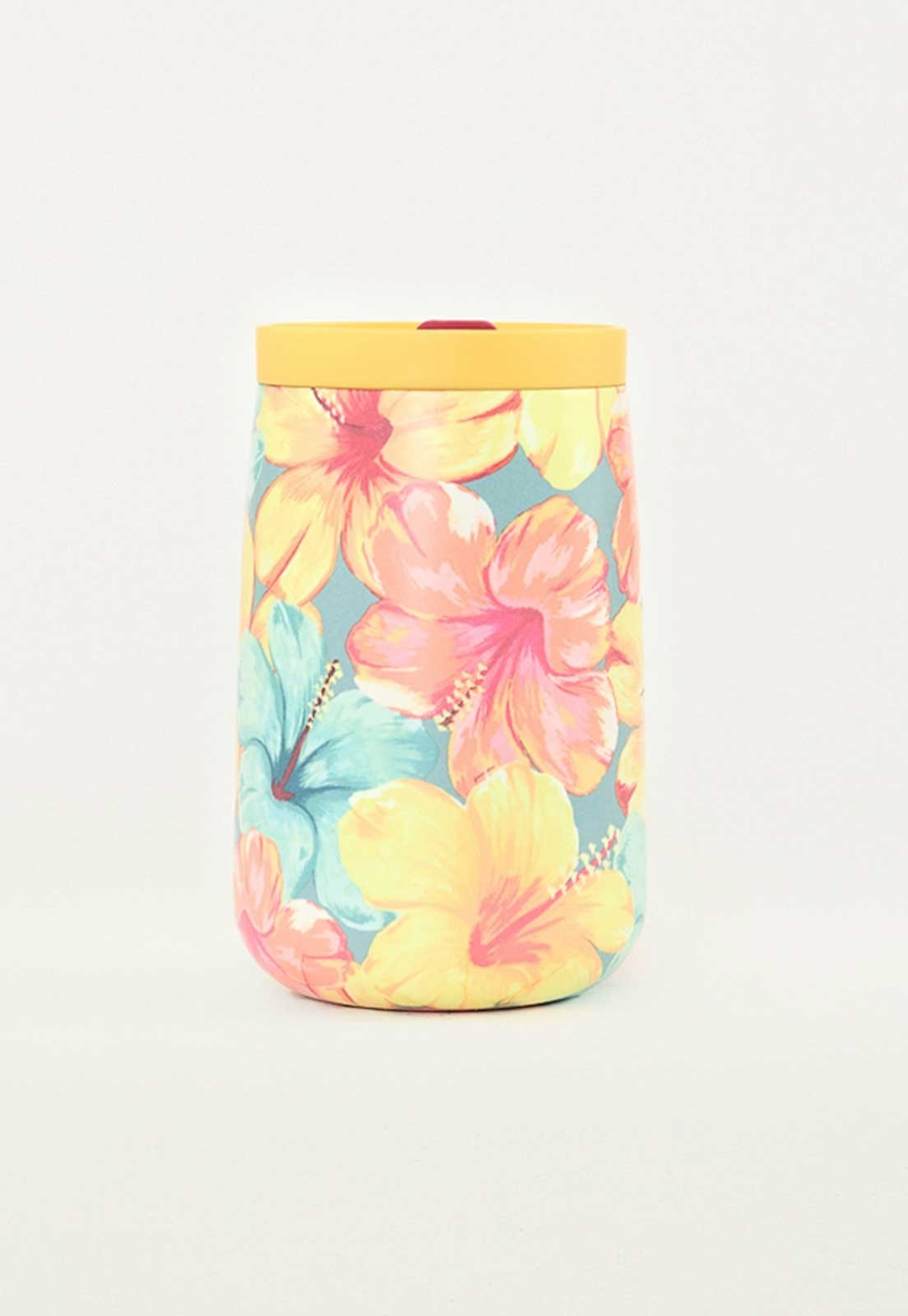 Copo Térmico FARM Que Sede Estampa Floral Amarelo