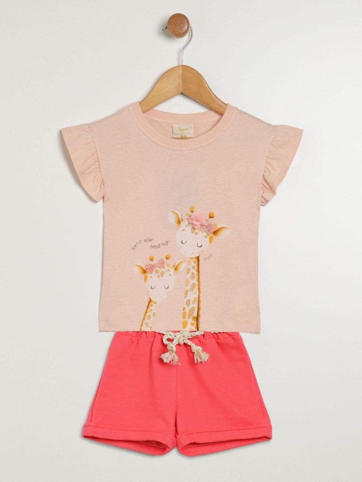 Infantil - Conjunto Curto Para - CORAL