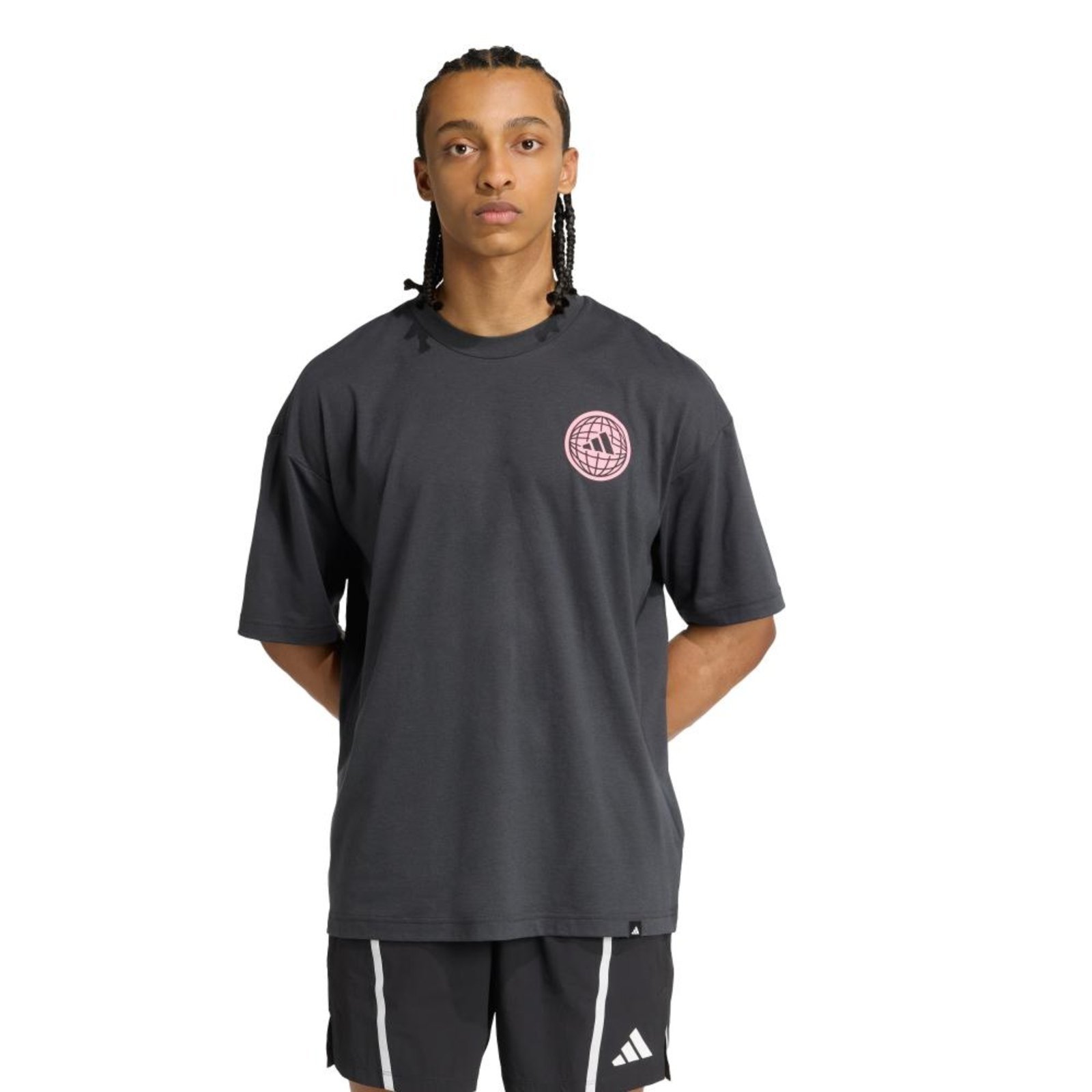 Camiseta estampada Power Graphic adidas Performance Cinza