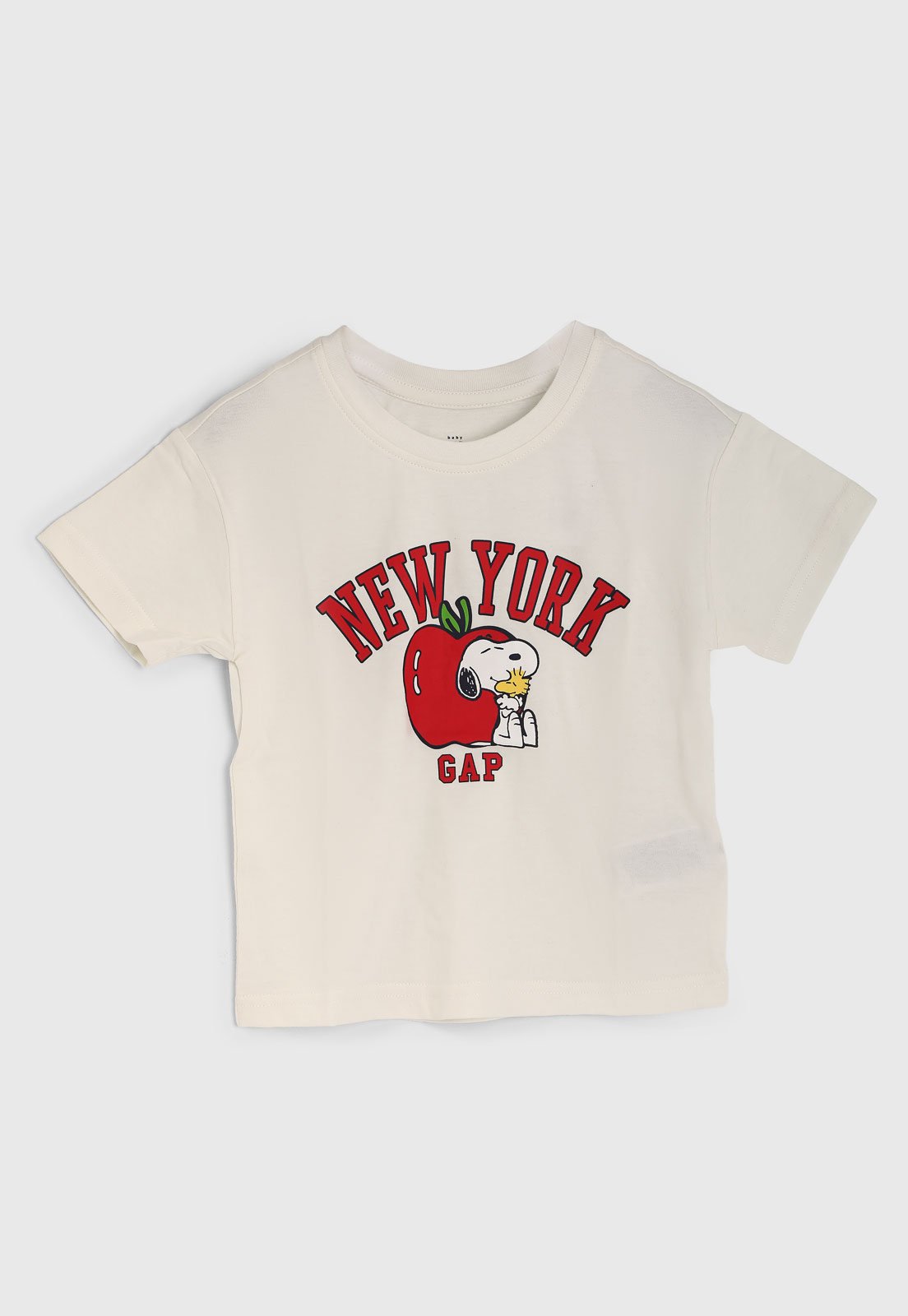 Camiseta GAP Snoopy New York Off White