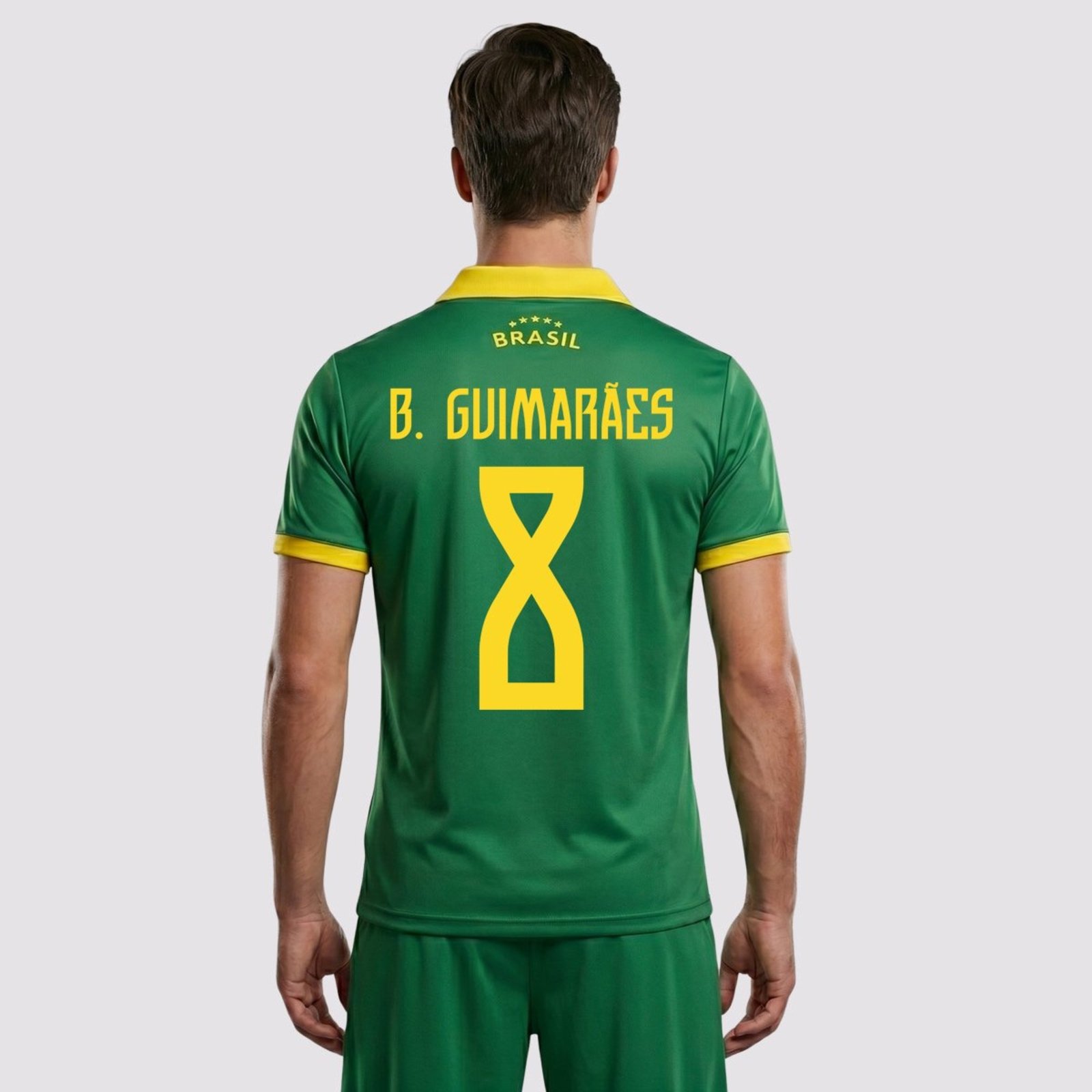 Camisa Brasil Seleção Verde 8 B. Guimarães