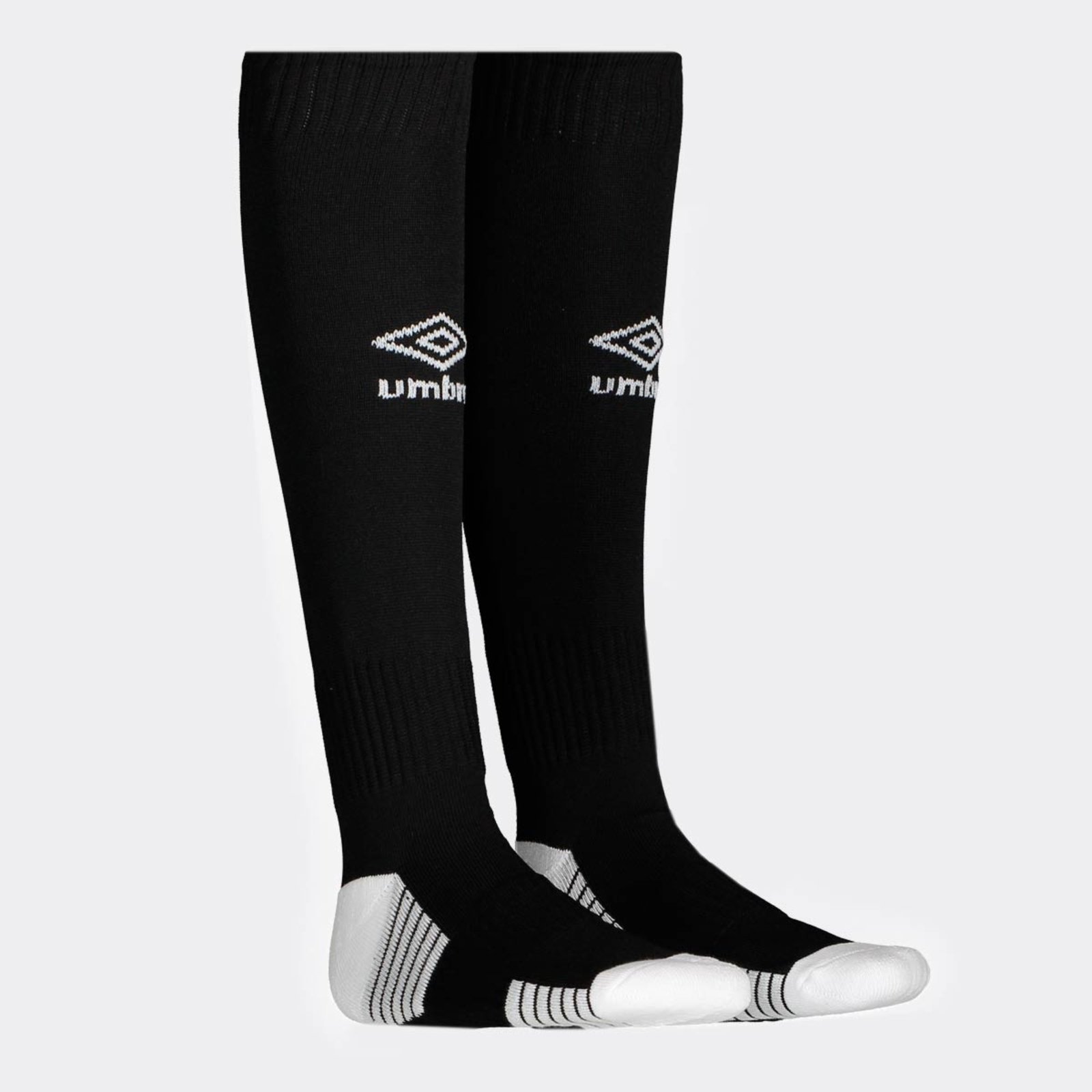 Vista 2 Meião Umbro Team e Branco Umbro preto