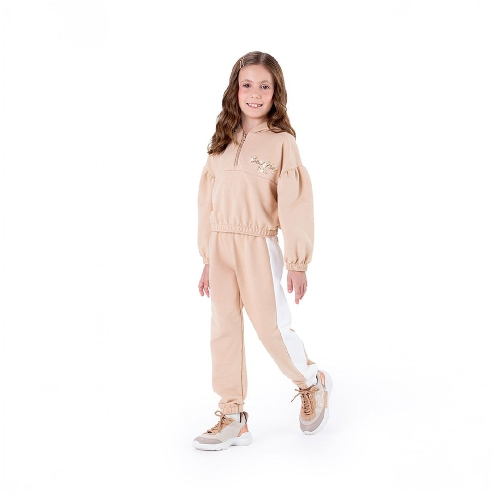 Infantil - Conjunto Longo Moletom Menina Marisol