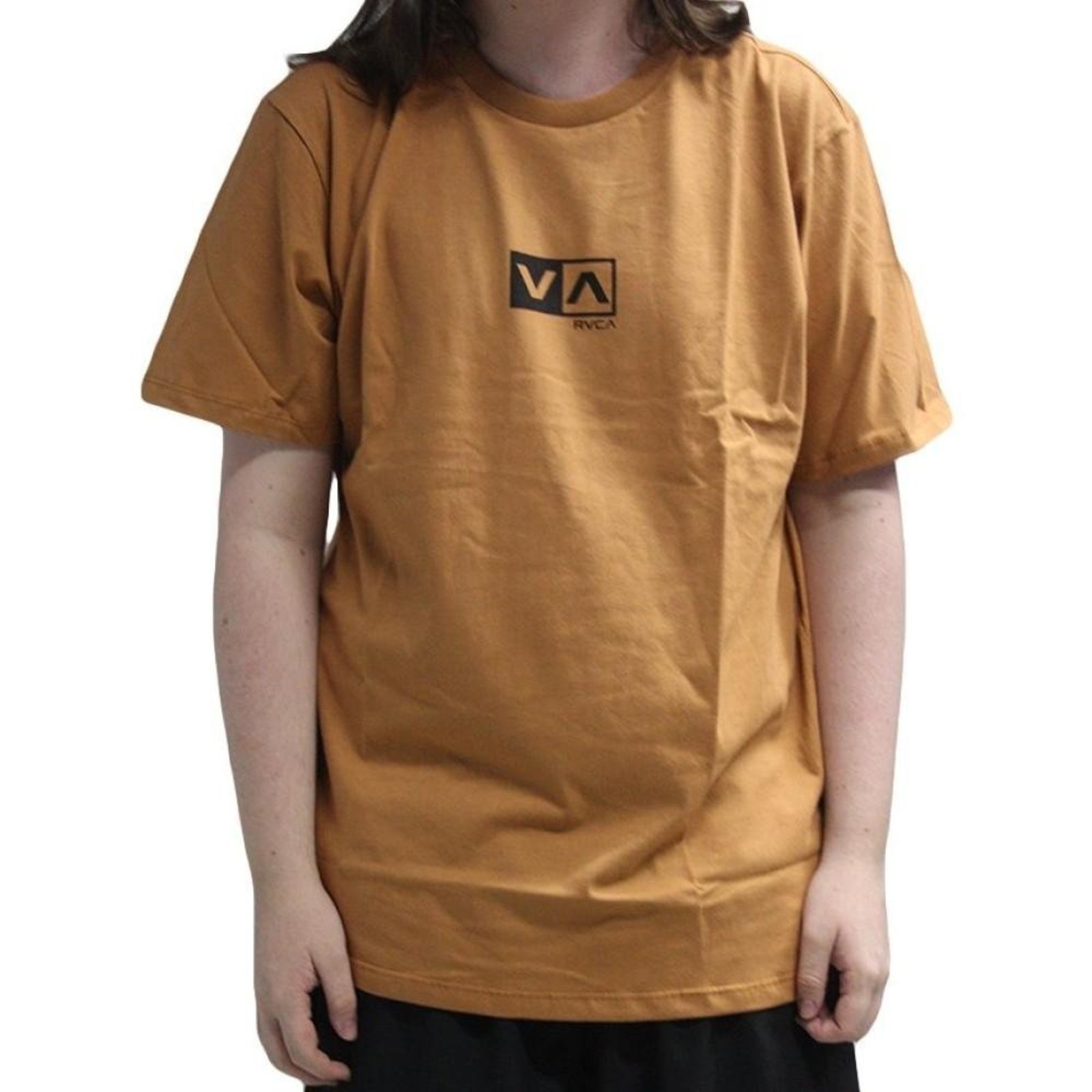 Camiseta RVCA Mini Balance Box WT26 Masculina Mostarda