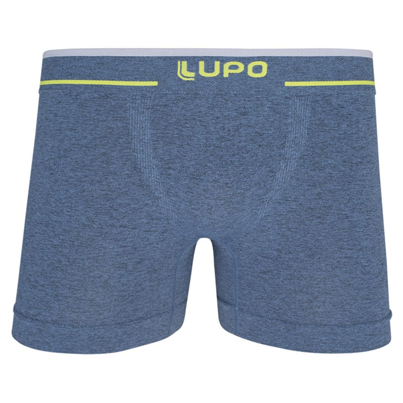 Cueca Boxer Lupo Microfibra Sem Costura Plus Size Tamanho Especial Azul