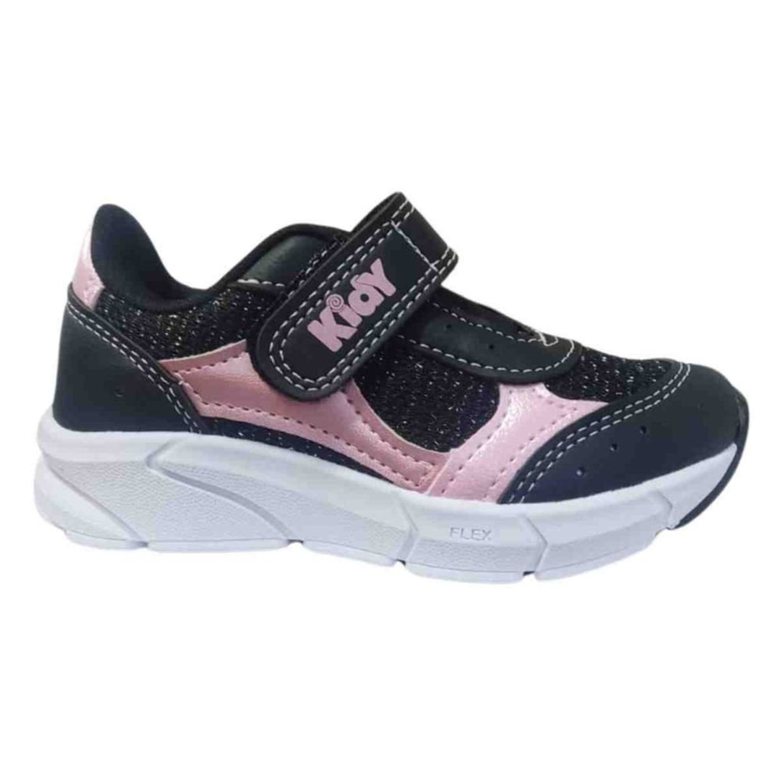 Infantil - Tênis Running Kidy Preto Rosa