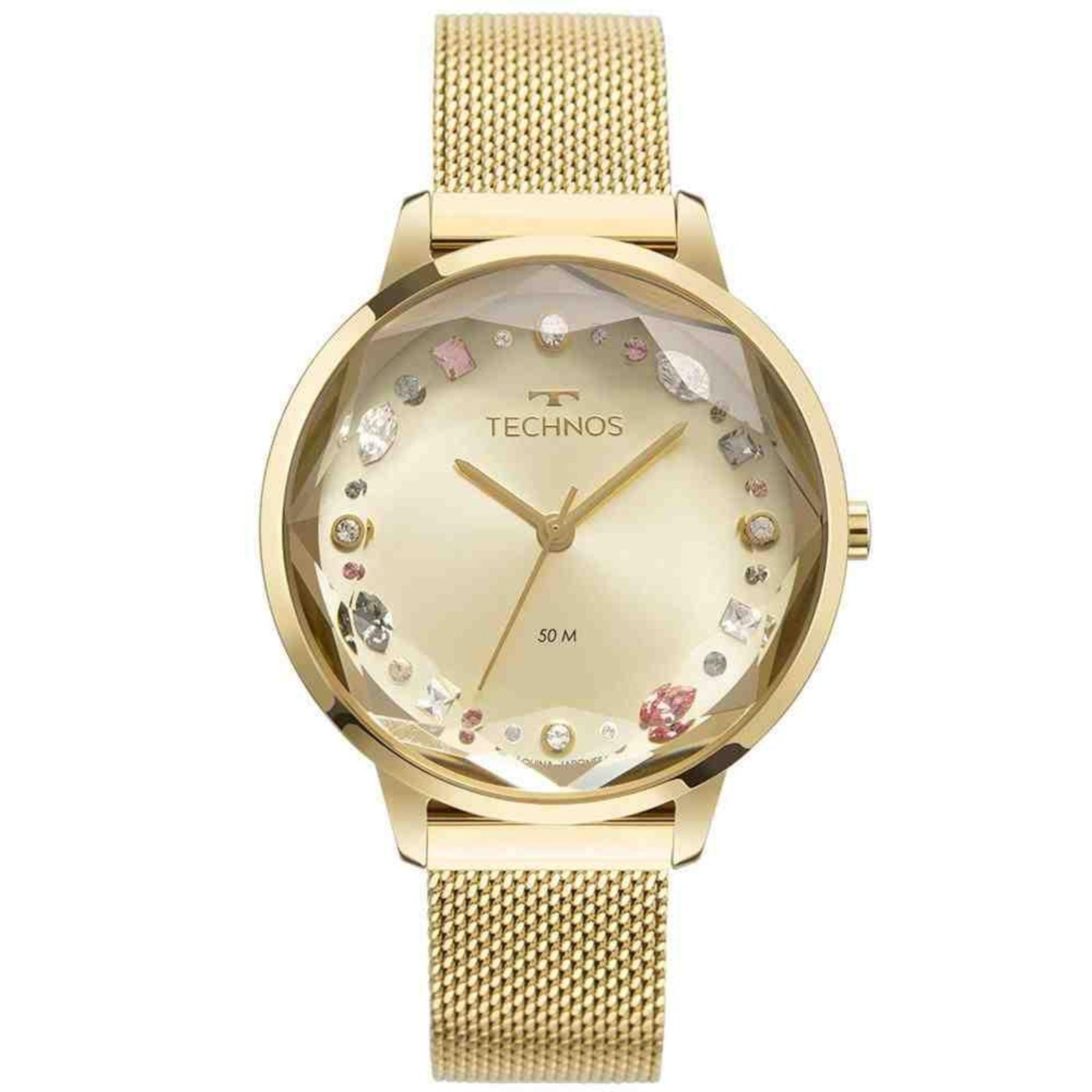 Relógio Technos Crystal Dourado Feminino 2035MVA/1X