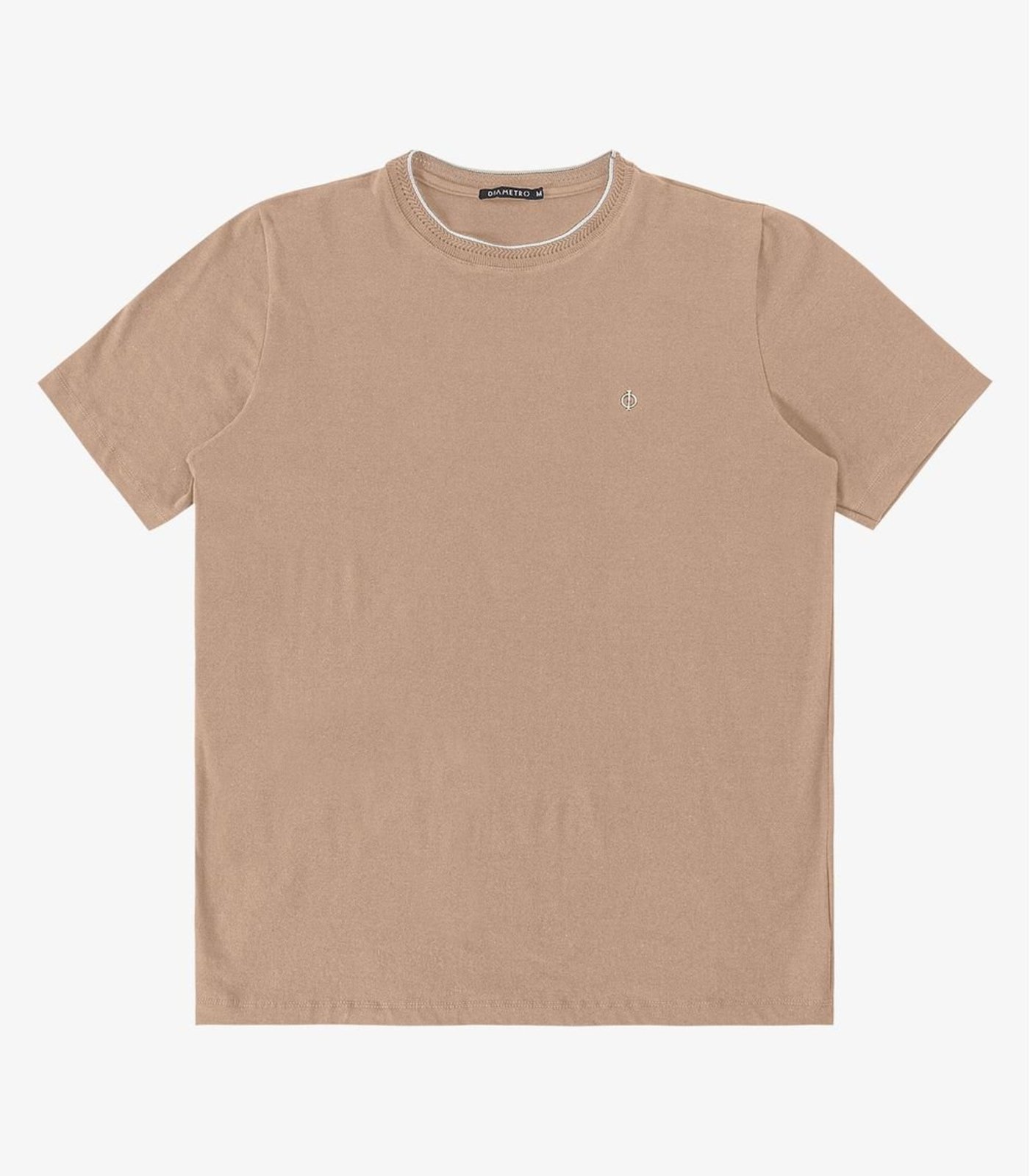 Camiseta Cotton Leve Masculina Diametro Marrom