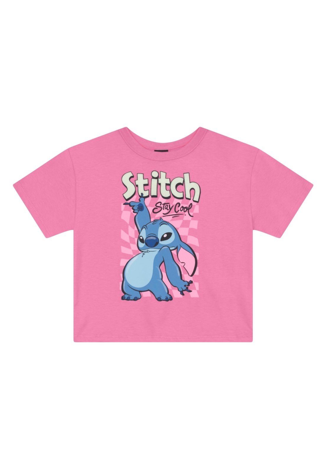 Infantil - Blusa menina em malha do Stitch Brandili