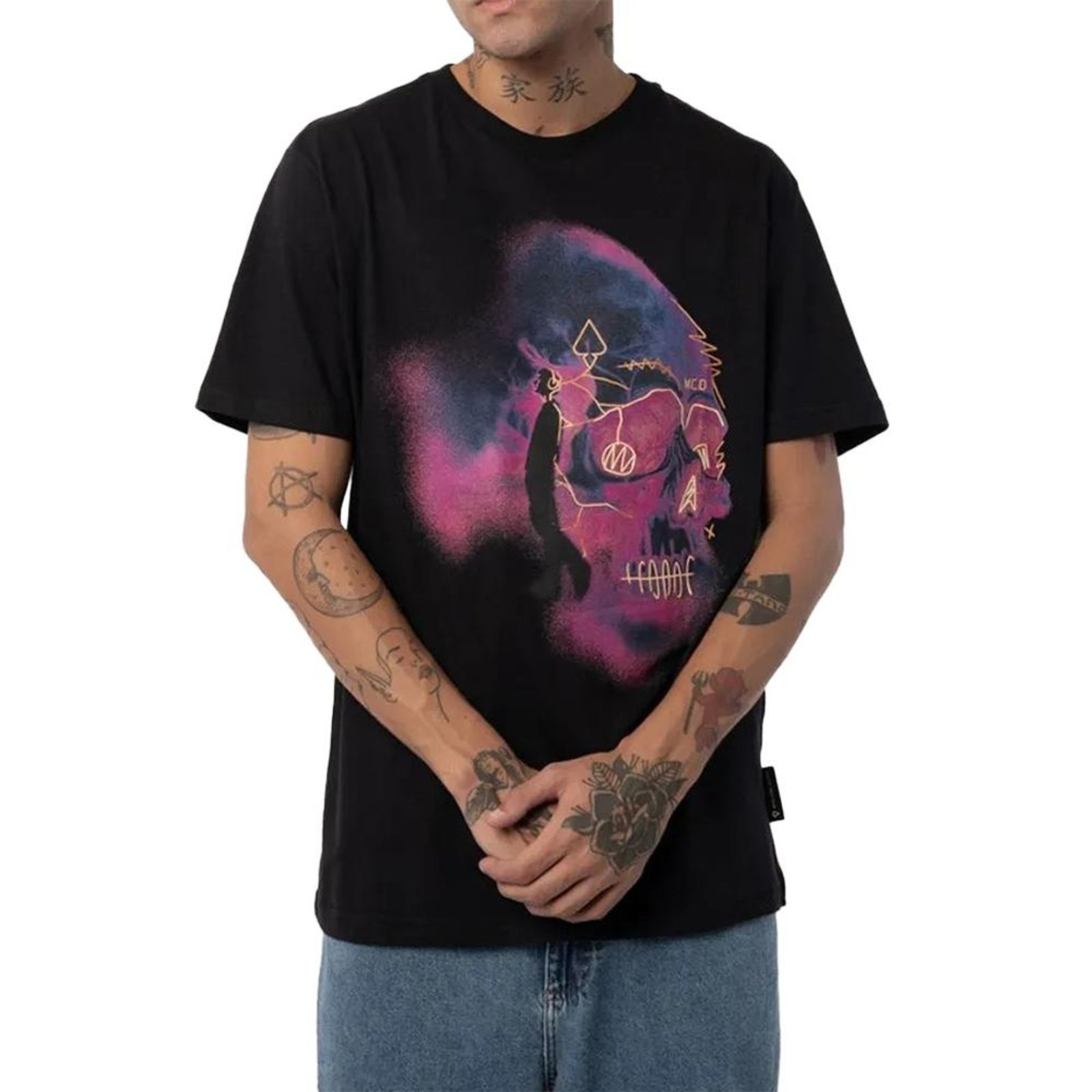 Camiseta MCD Caveira Raio X SM25 Masculina Preto