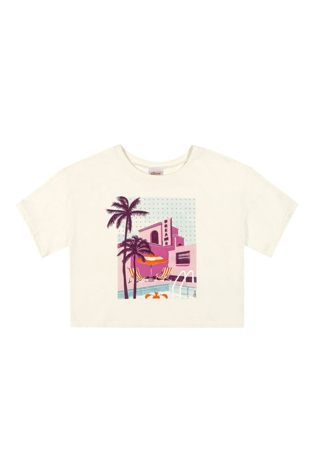 Infantil - Blusa Menina Dreams Com Strass Elian Bege