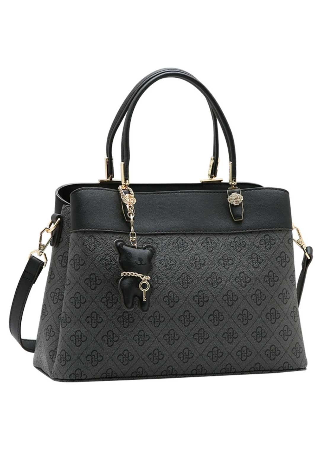 Bolsa Feminina Chenson Mão Chic Elemento Grafico 3485782 Preto
