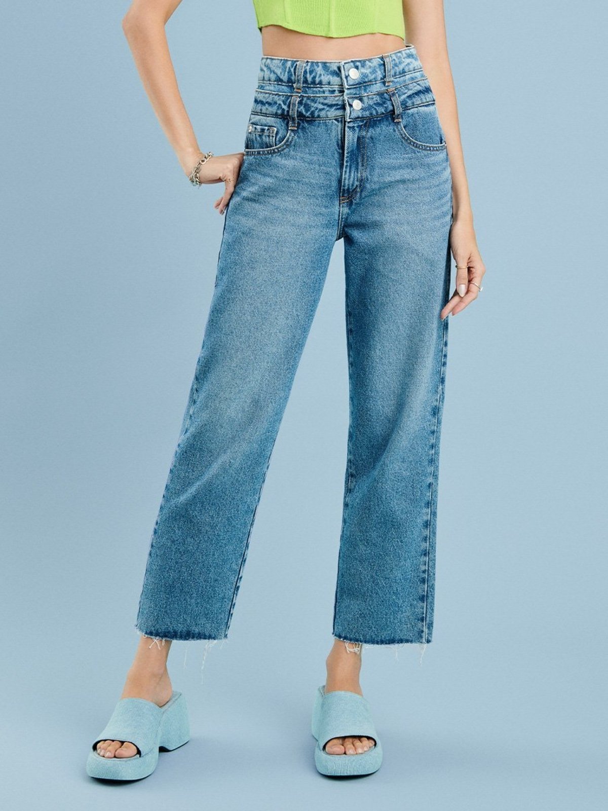 Calça Jeans Cós Duplo