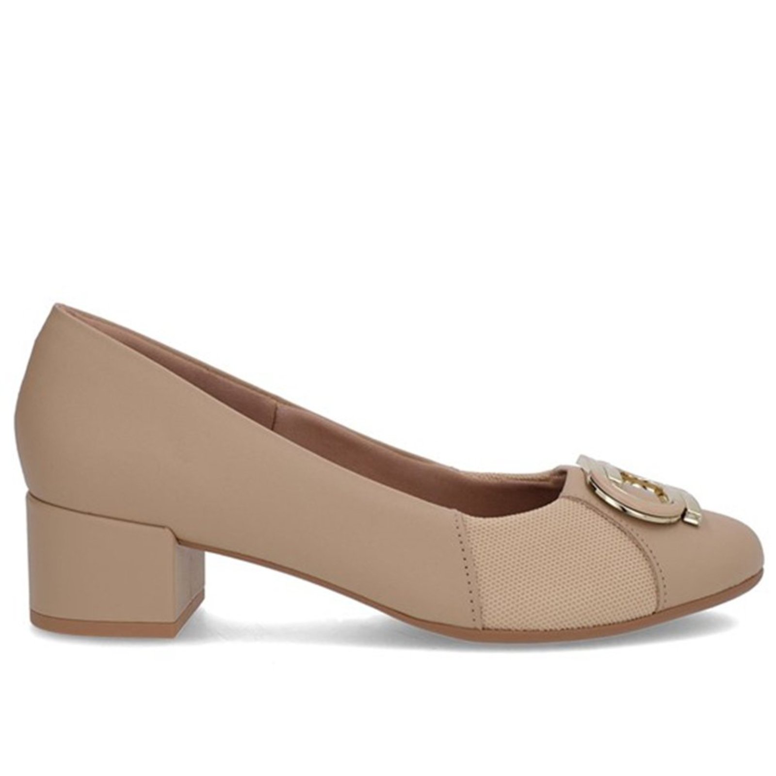 Sandália Feminina Usaflex Salto Baixo Elegância e Conforto Blush