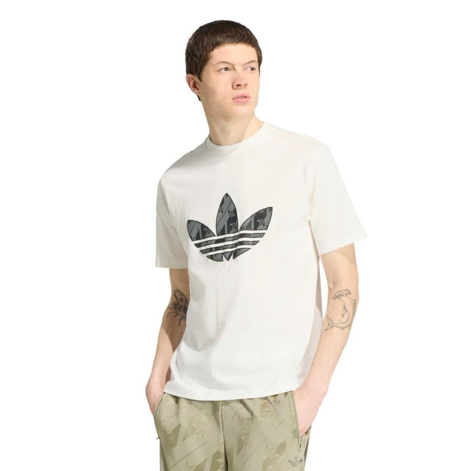 Camiseta Monograma adidas Originals Branco