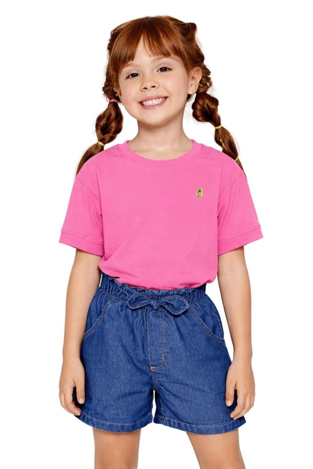 Infantil - Blusa Menina Básico Alphabeto Vermelho